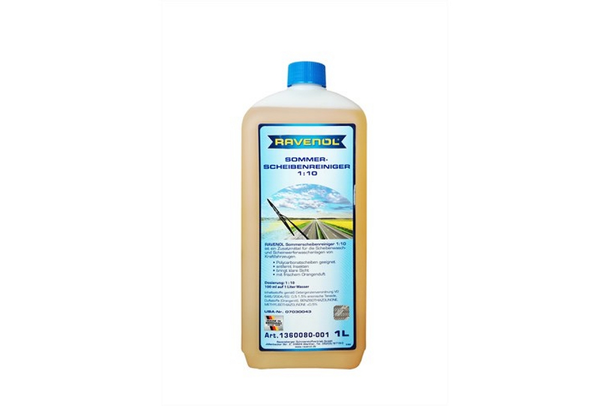 136008000101000 — Омыватель летний концентрат 1л RAVENOL