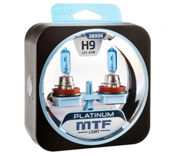 40833 — Галогеновая лампа MTF Light Platinium H9, 12 В, 65 Вт, 2100 Лм, 3800 К 40833 MTF
