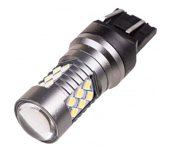 S08202051 — Автолампа SKYWAY диод T20 W21/5W 1224V 24SMD 2конт белая повороты, задний ход, стопы S08202051 SKYWAY