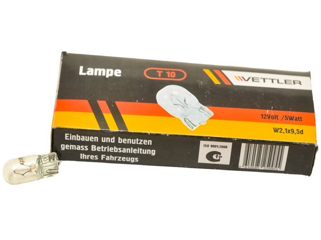 T1012V5WW21X95D — Лампа Галоген(T10) VETTLER