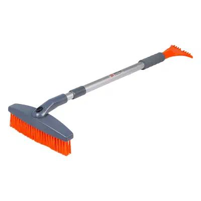 ABR06 — Щетка от снега скребок ягкая щетина поворотная голова елескоп рукоятка AIRLINE