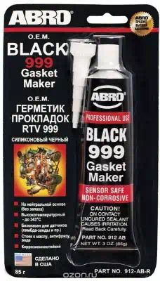912AB — Герметик прокладок 999 силиконовый OEM (черный) 85 г ABRO
