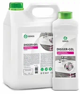 125206 — Средство щелочное для прочистки канализационных труб digger-gel(5,3 кг) GRASS