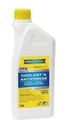 141010515001999 — Антифриз TTC желтый C11 готовый 1,5 л Германия RAVENOL