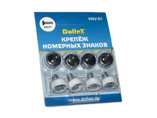KNV01 — Крепеж номерного знака с заглушкой колпачкомром DOLLEX