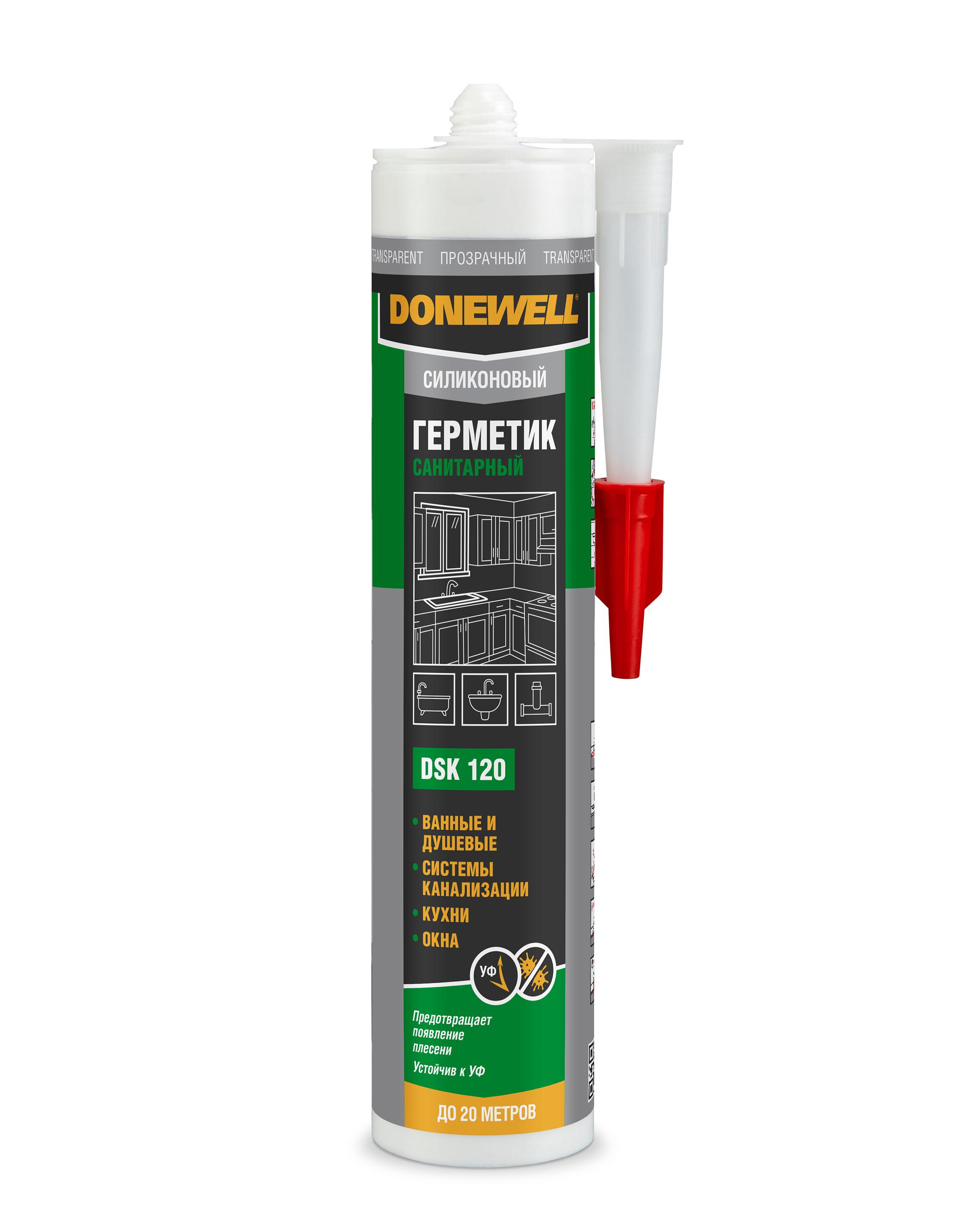 DSK120 — Герметик силиконовый санитарный прозрачный  DONEWELL