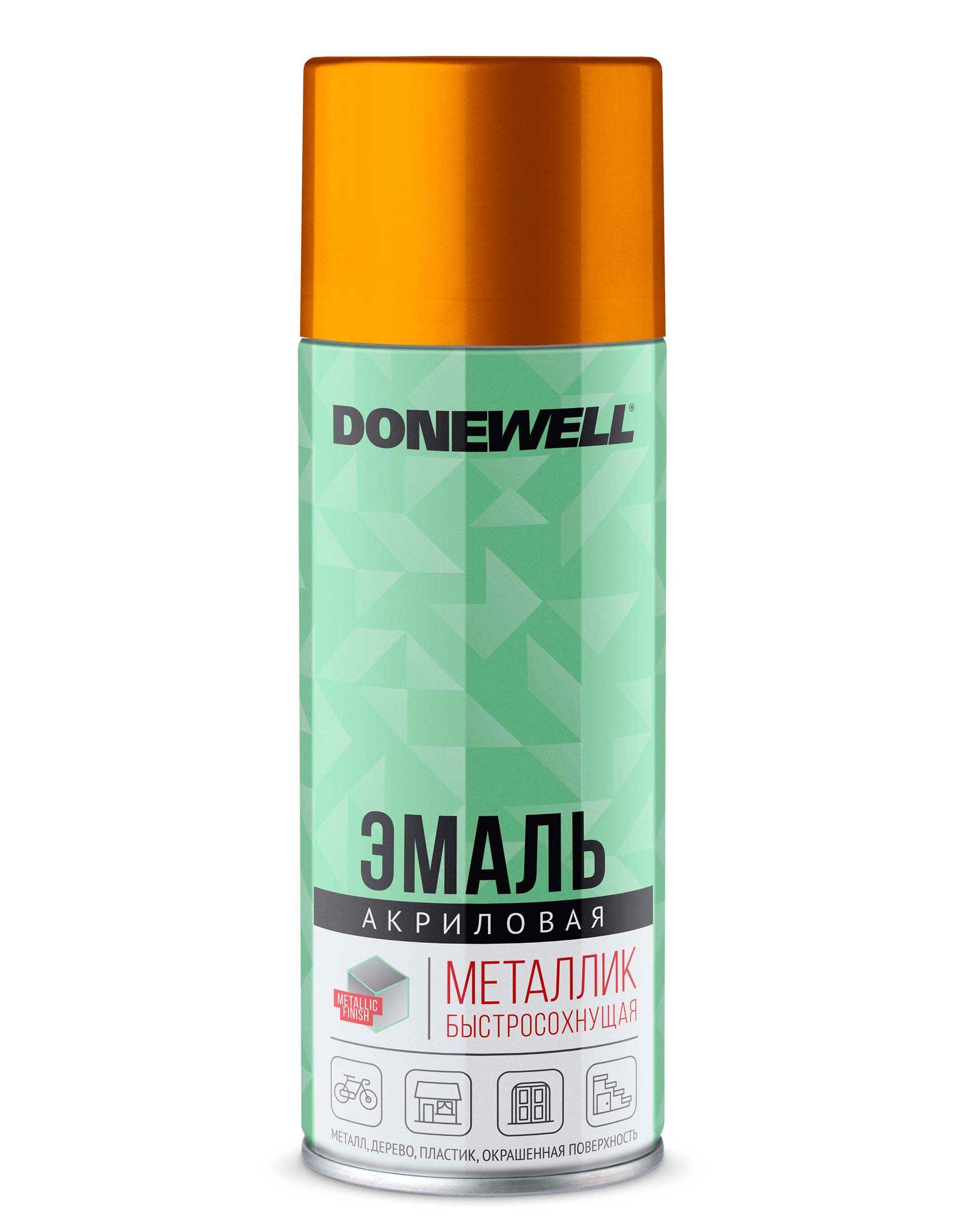 DW1028 — Эмаль универсальная еталлик золото  DONEWELL