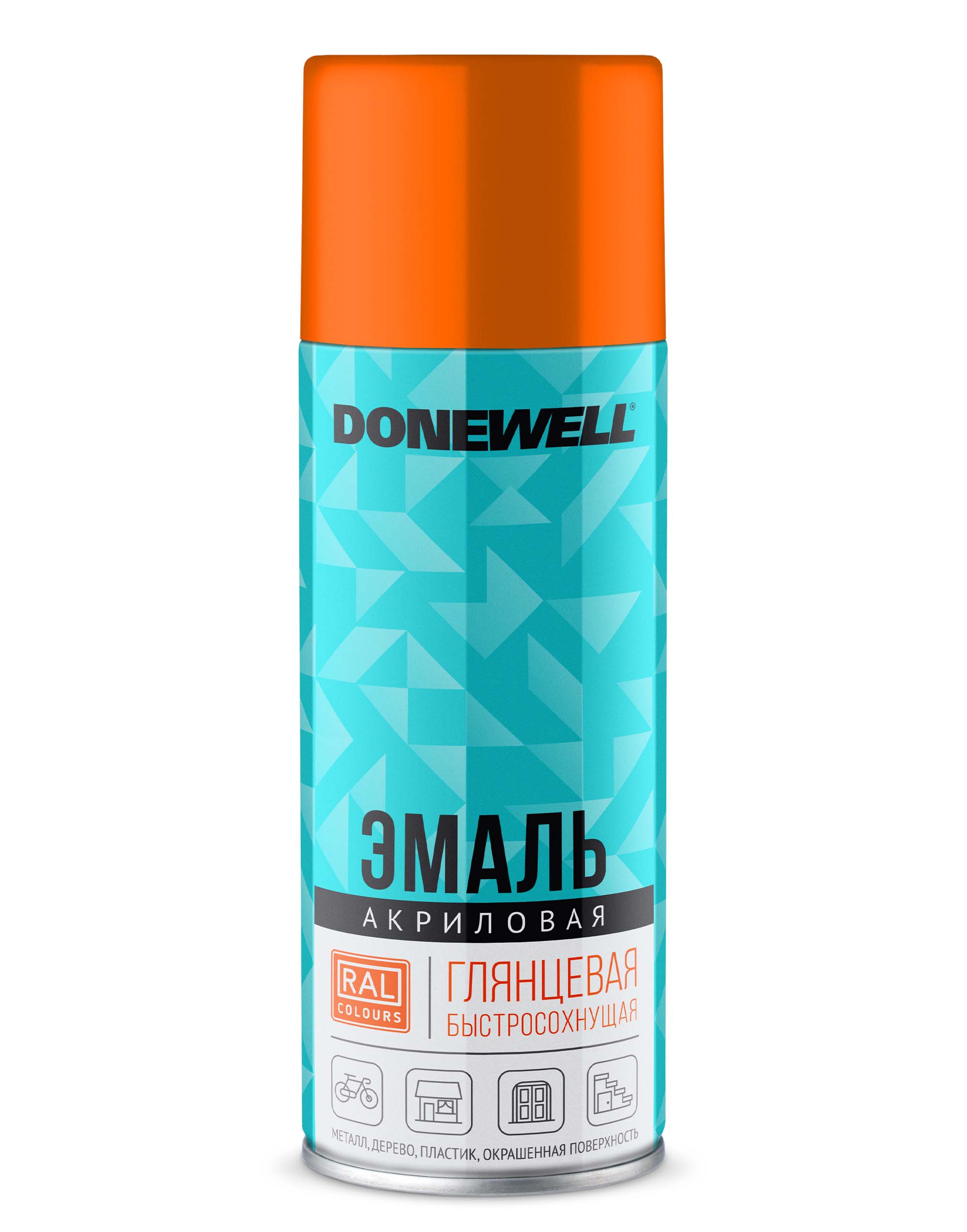 DWA2004 — Эмаль универсальная акриловая оранжевая глянцевая  DONEWELL