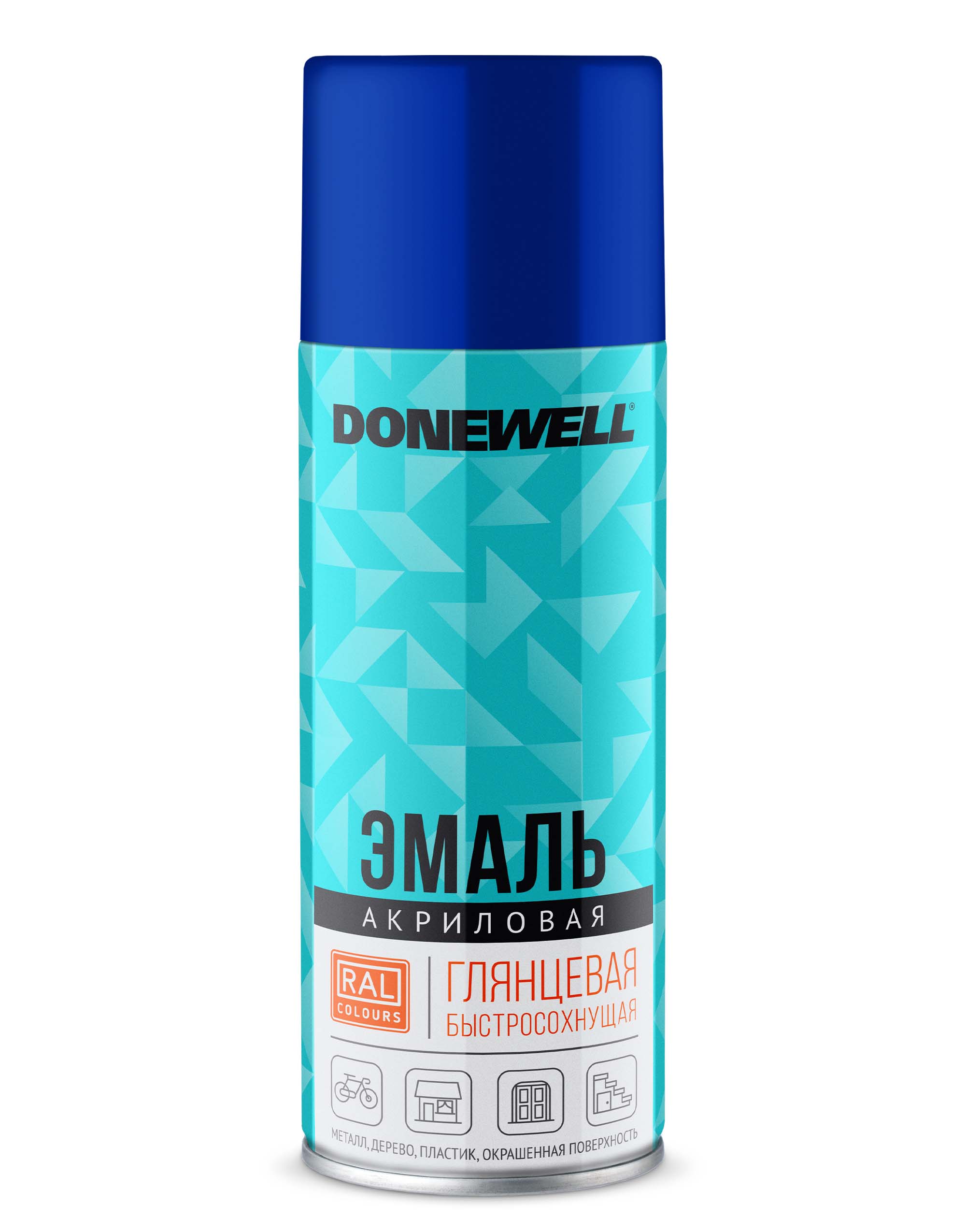 DWA5005 — Эмаль универсальная акриловая DONEWELL Синяя глянцевая RAL 5005 DONEWELL
