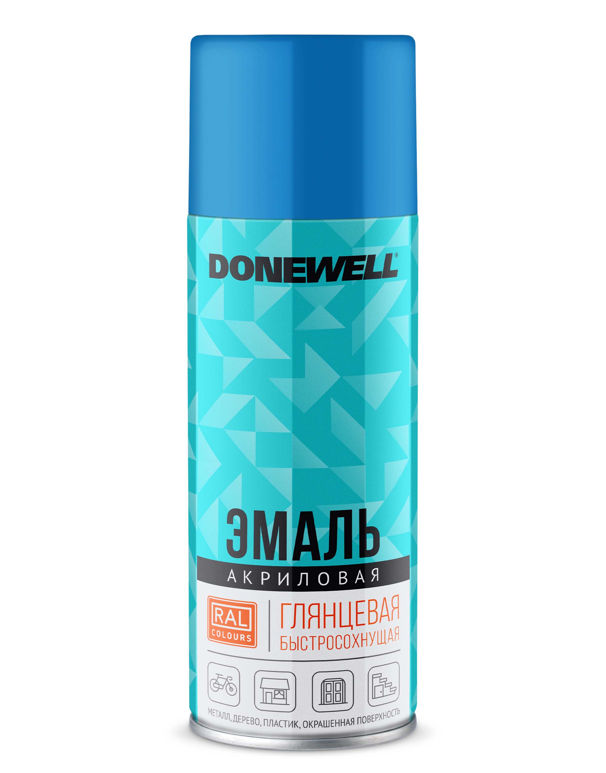 DWA5012 — Эмаль универсальная акриловая голубая глянцевая  DONEWELL