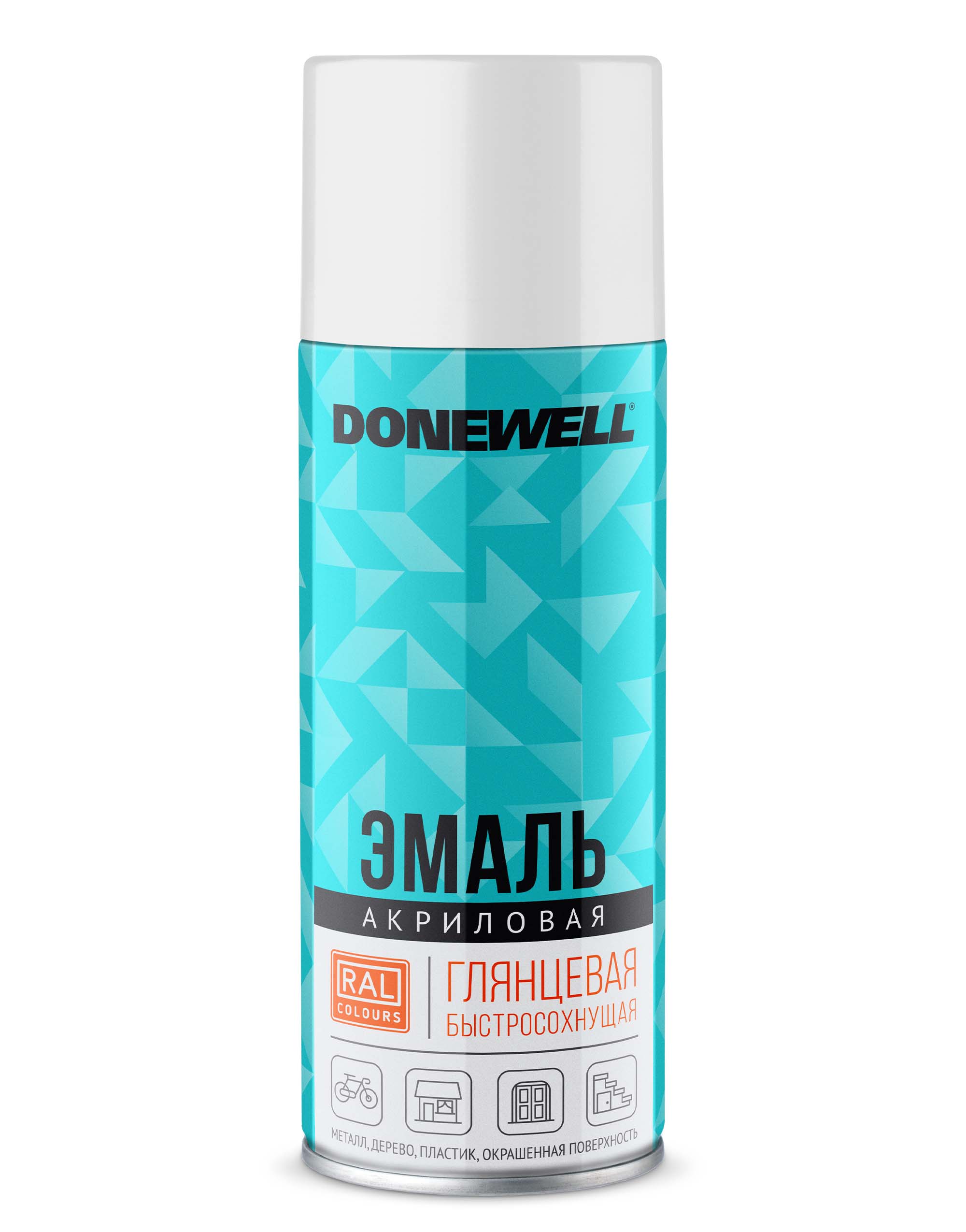 DWA9003 — Эмаль универсальная акриловая DONEWELL Белая глянцевая RAL 9003 DONEWELL