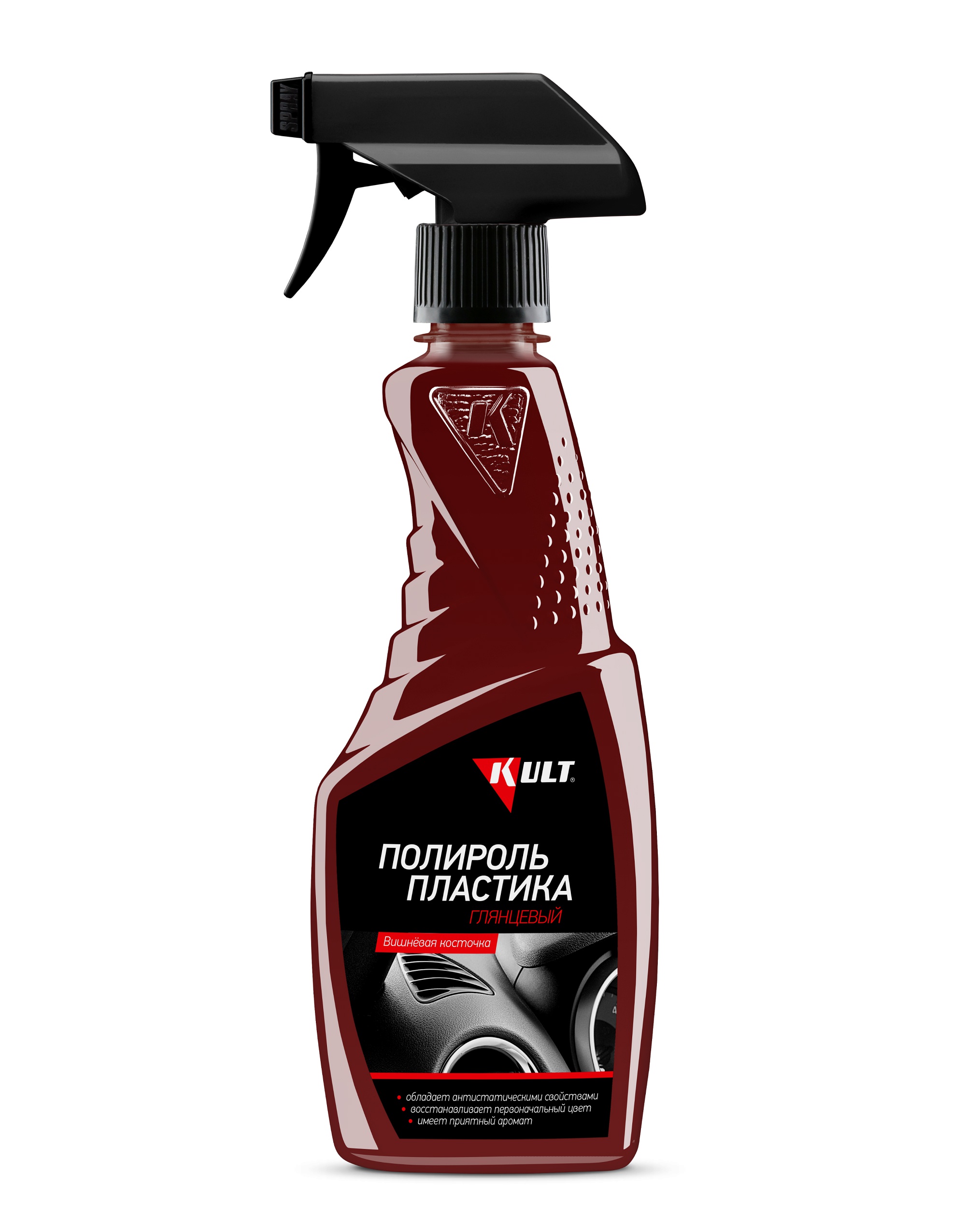 KLT252 — Полироль пластика KULT глянцевый. Вишнёвая косточка KERRY
