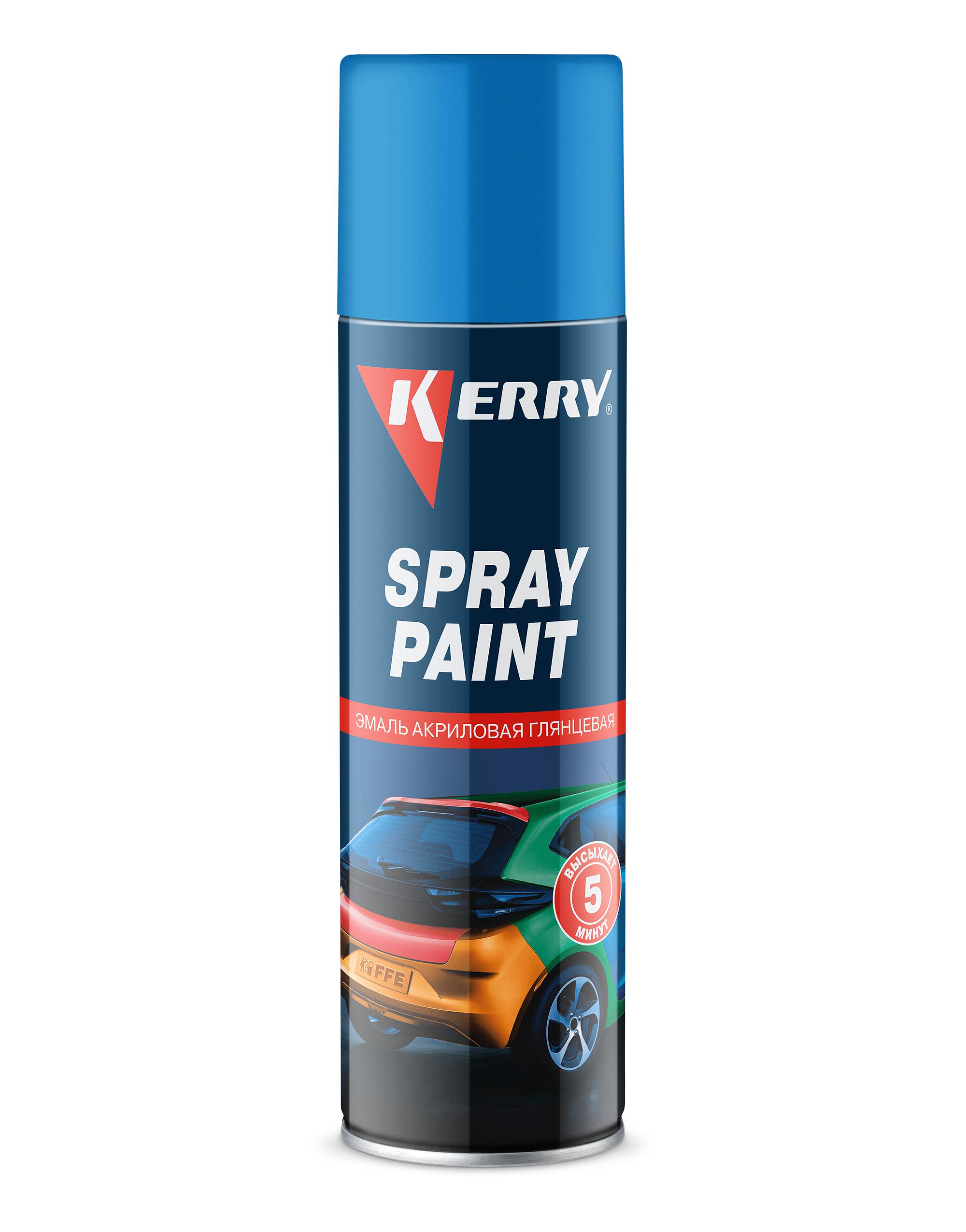 KR016 — Эмаль акриловая глянцевая голубая  KERRY
