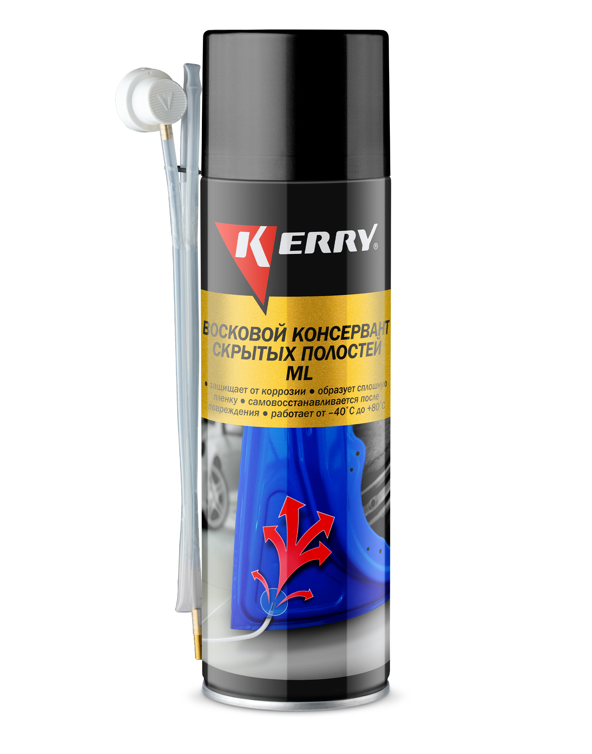 KR949 — Консервант скрытых полостей ML KERRY. Аэрозоль в комплекте с насадками KERRY