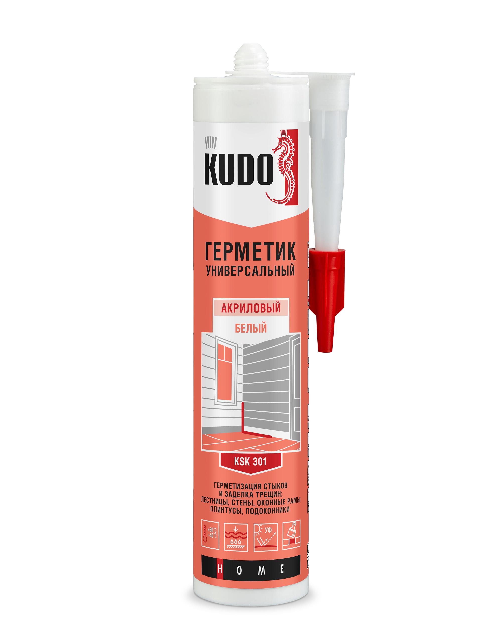 KSK301 — Герметик акриловый KUDO универсальный белый KSK-301 KUDO