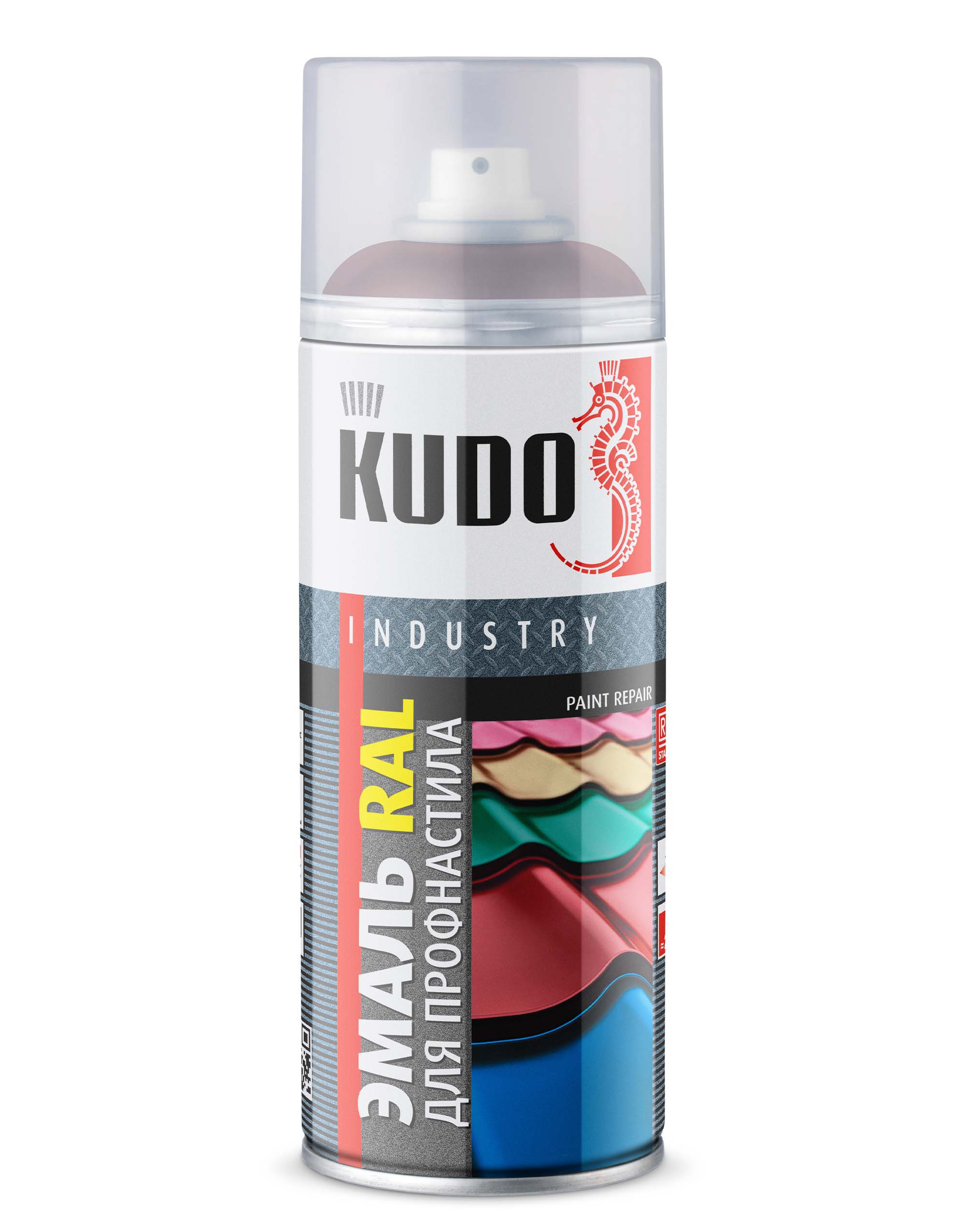 KU03005R — Эмаль RAL для металлочерепицы и профнастила KUDO Винно-красная RAL 3005 KUDO
