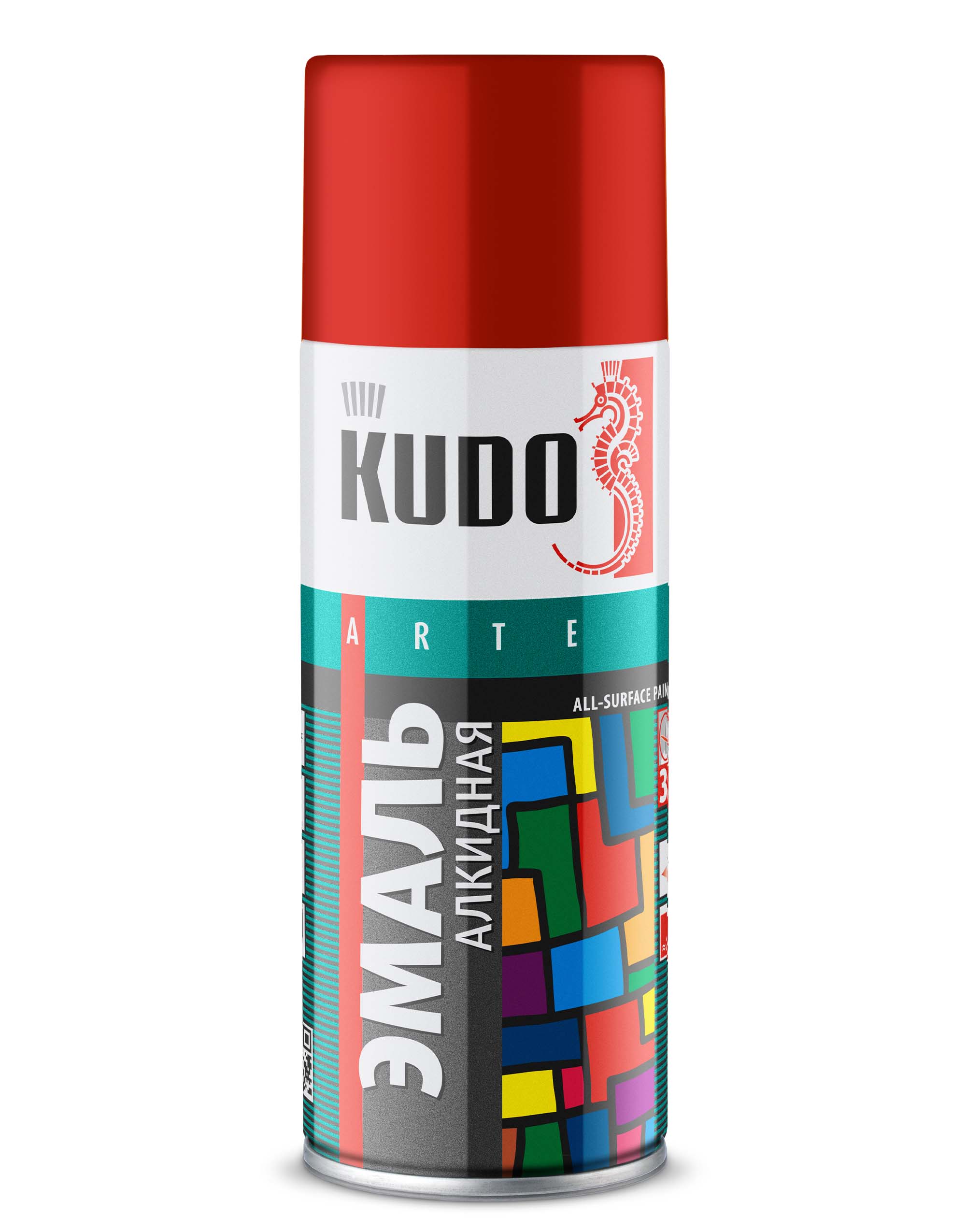 KU1003 — Эмаль универсальная KUDO «3P» TECHNOLOGY Красный RAL 3020 KUDO