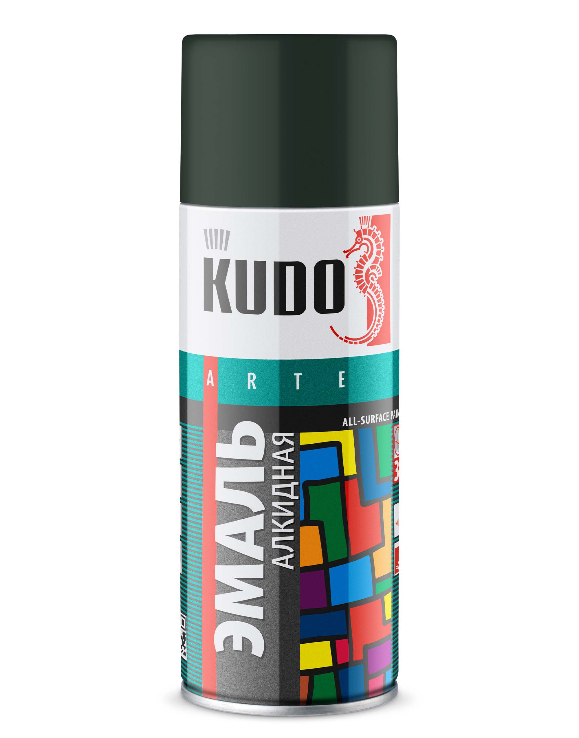 KU10186 — Эмаль универсальная KUDO «3P» TECHNOLOGY Глубоко-серая RAL 7026 KUDO