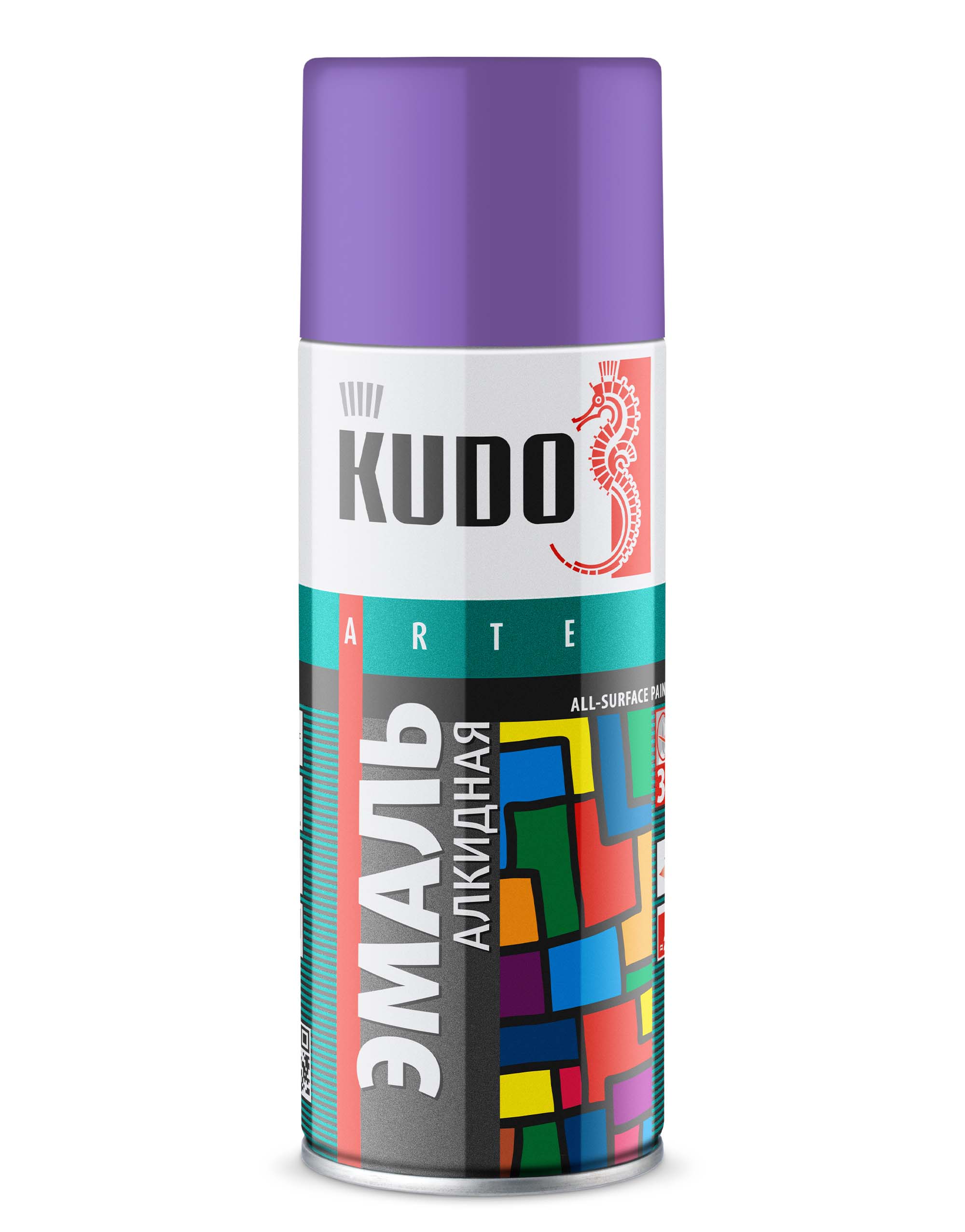 KU1021 — Эмаль универсальная KUDO «3P» TECHNOLOGY Сиреневая RAL 4005 KUDO