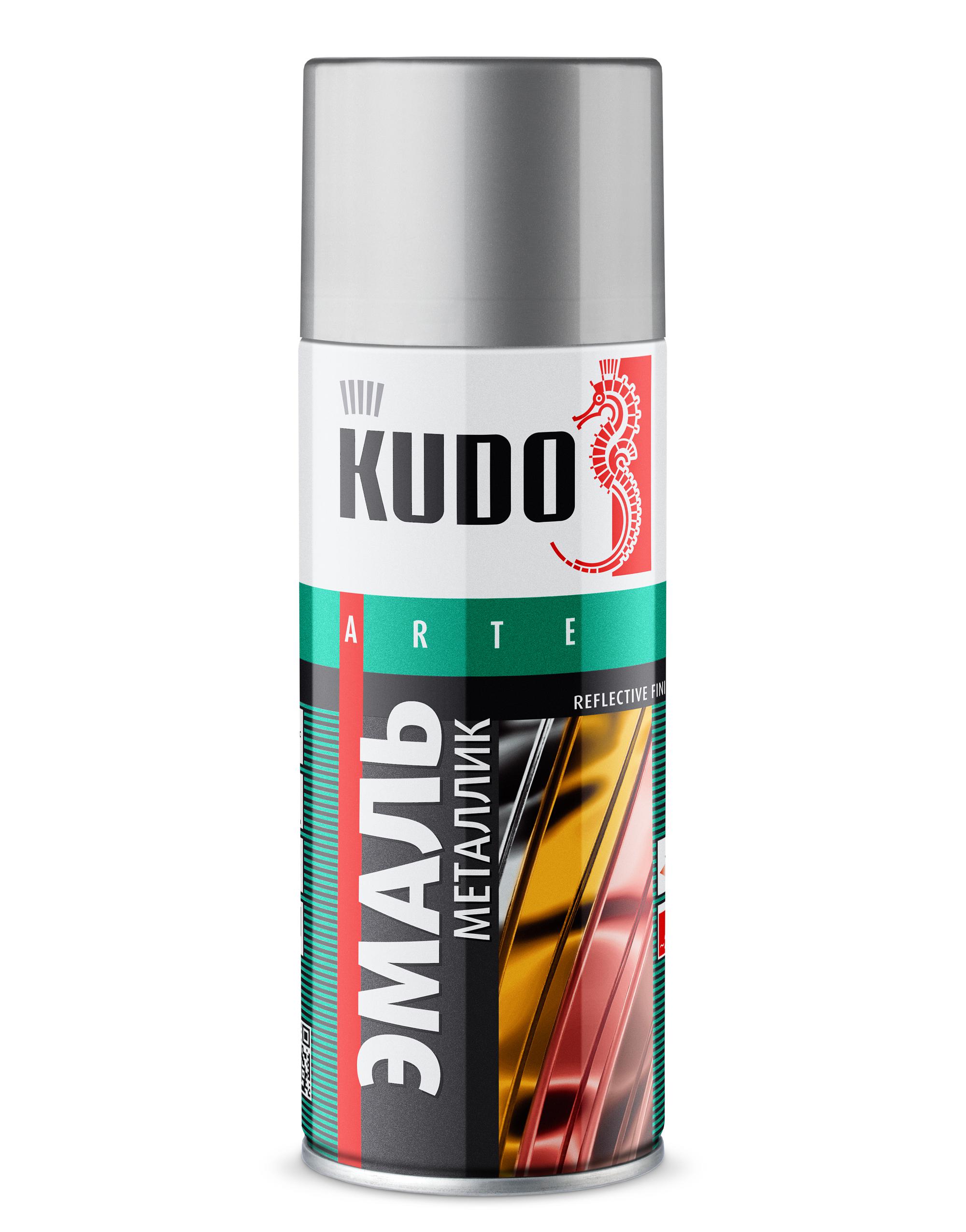 KU1027 — Эмаль универсальная металлик KUDO REFLECTIVE FINISH Хром KUDO