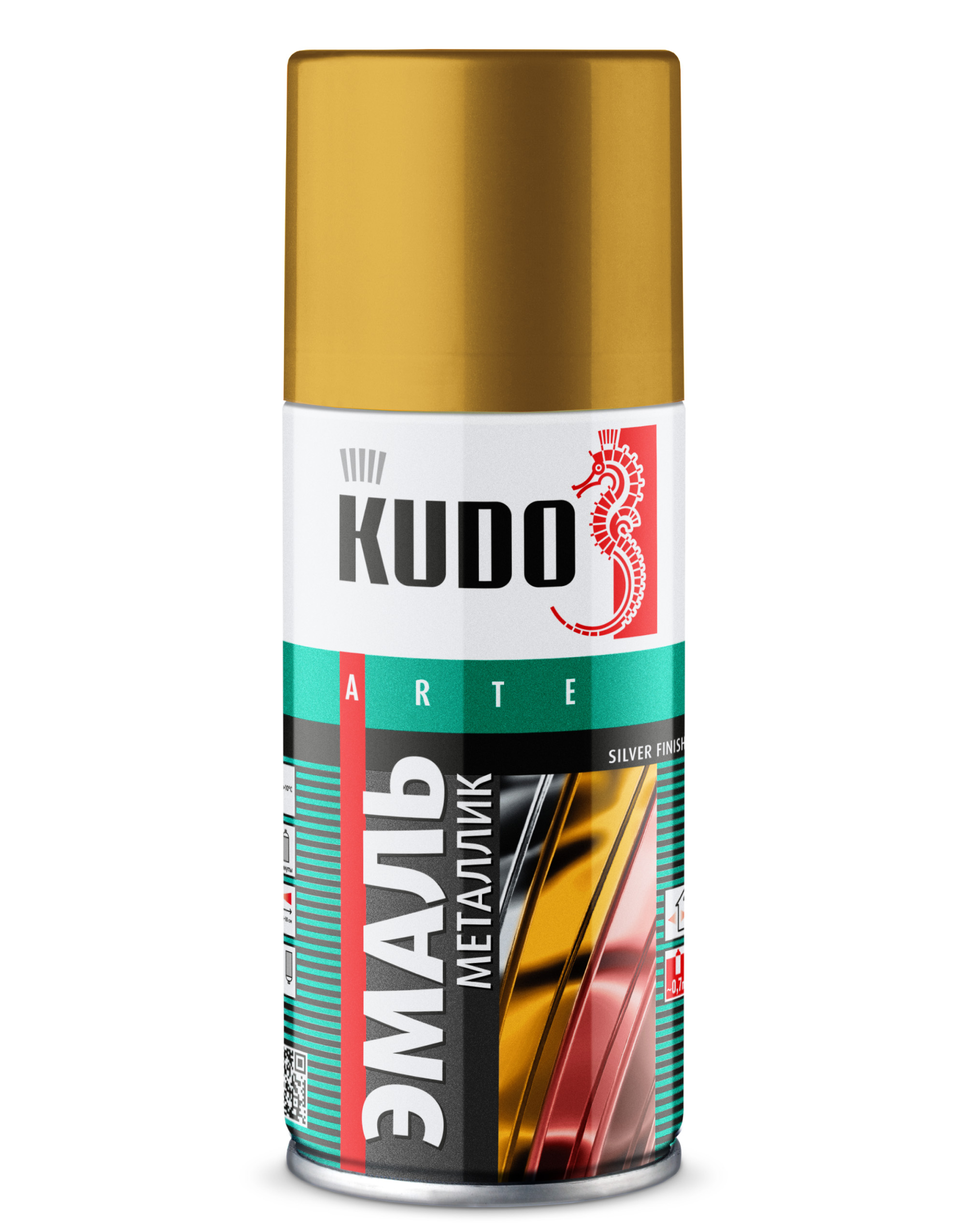 KU10291 — Эмаль универсальная металлик KUDO SILVER FINISH Бронза KUDO