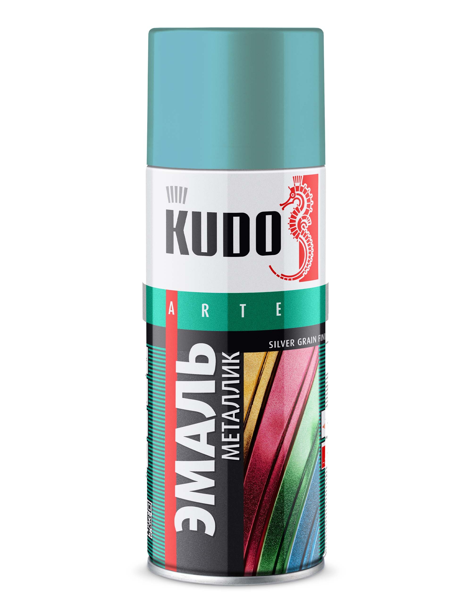 KU1053 — Эмаль универсальная металлик KUDO SILVER GRAIN FINISH Ультрамарин KUDO