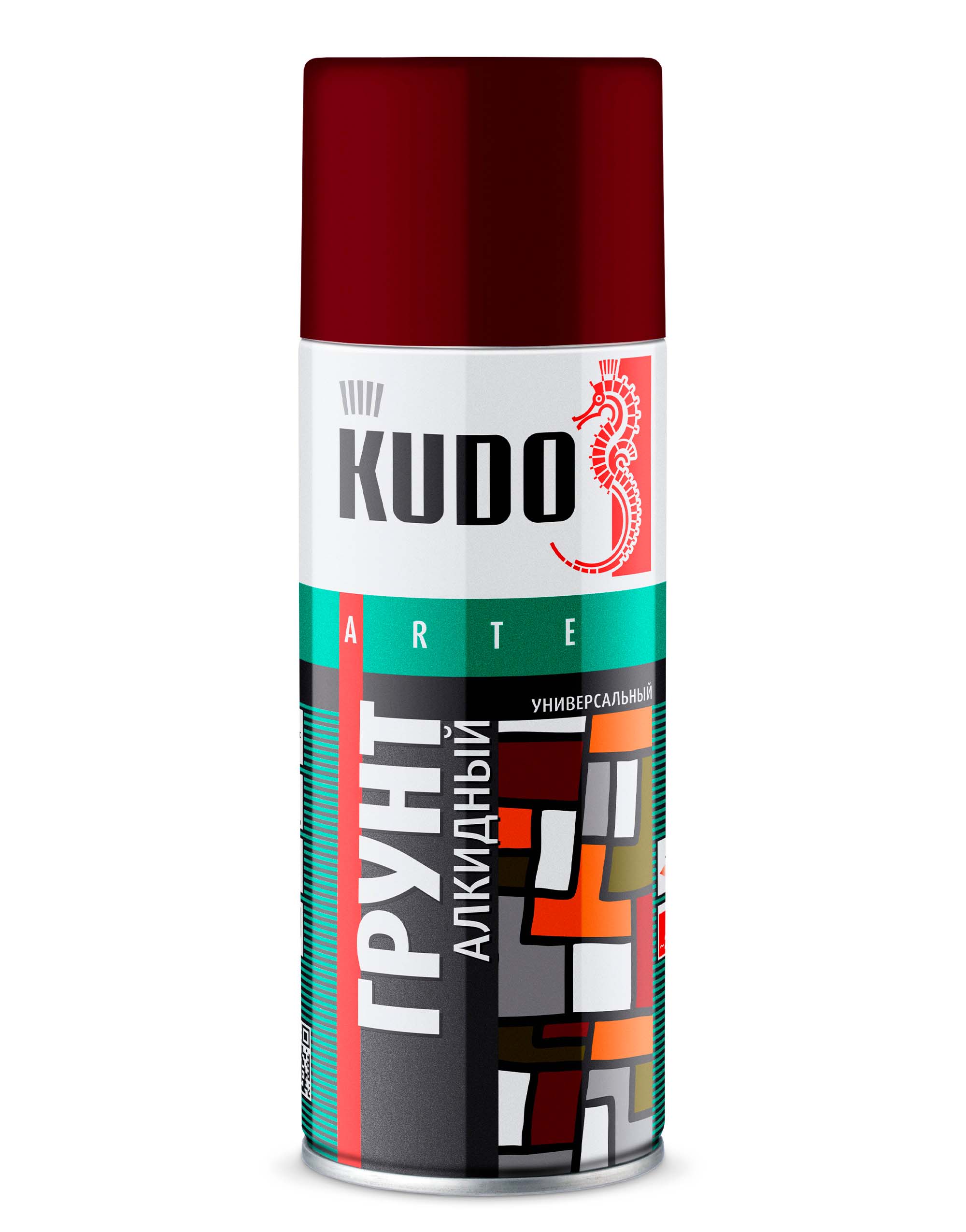 KU2002 — Грунт алкидный KUDO универсальный Красно-коричневый KUDO