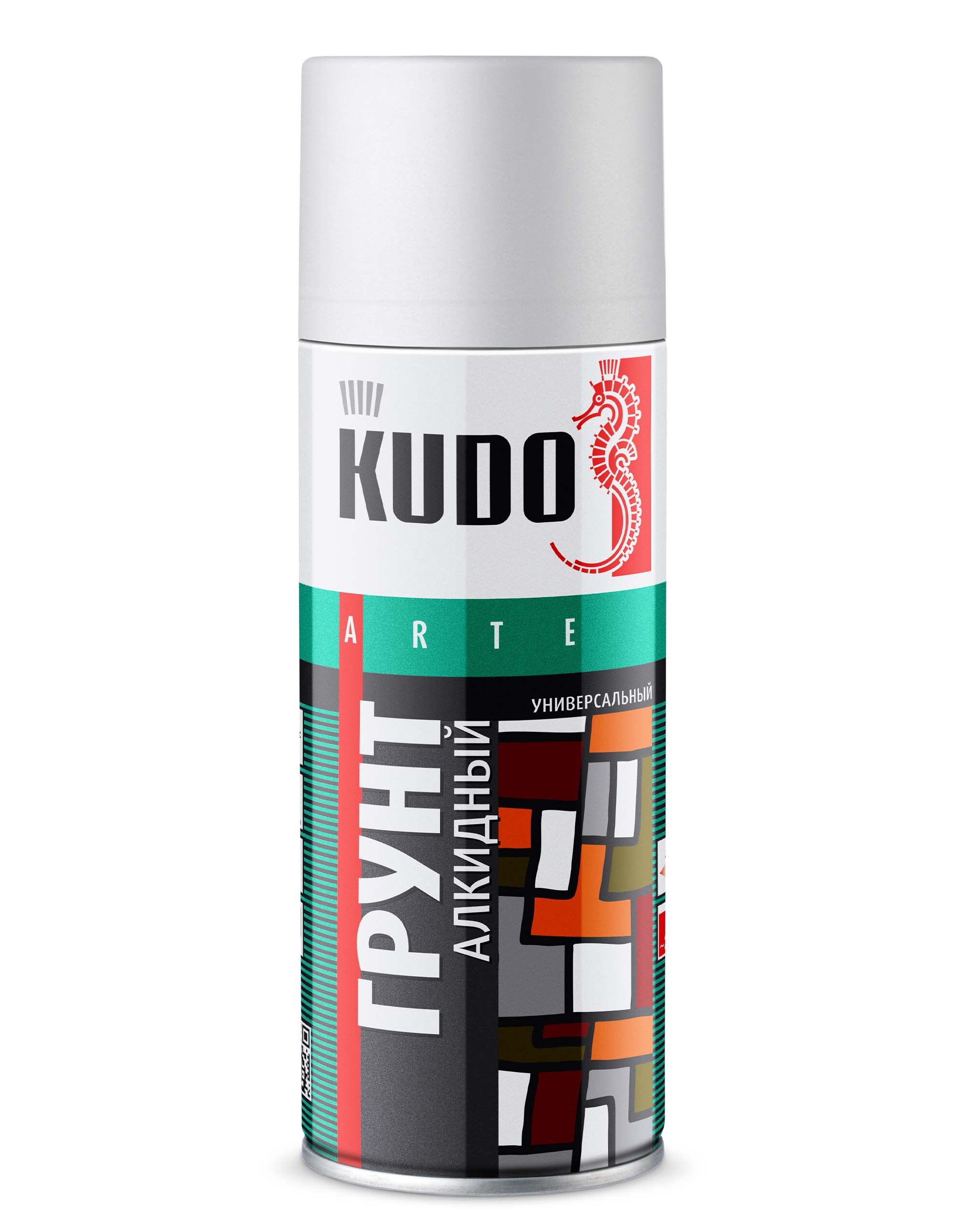 KU2004 — Грунт спрей универсальный алкидный белый мл KUDO