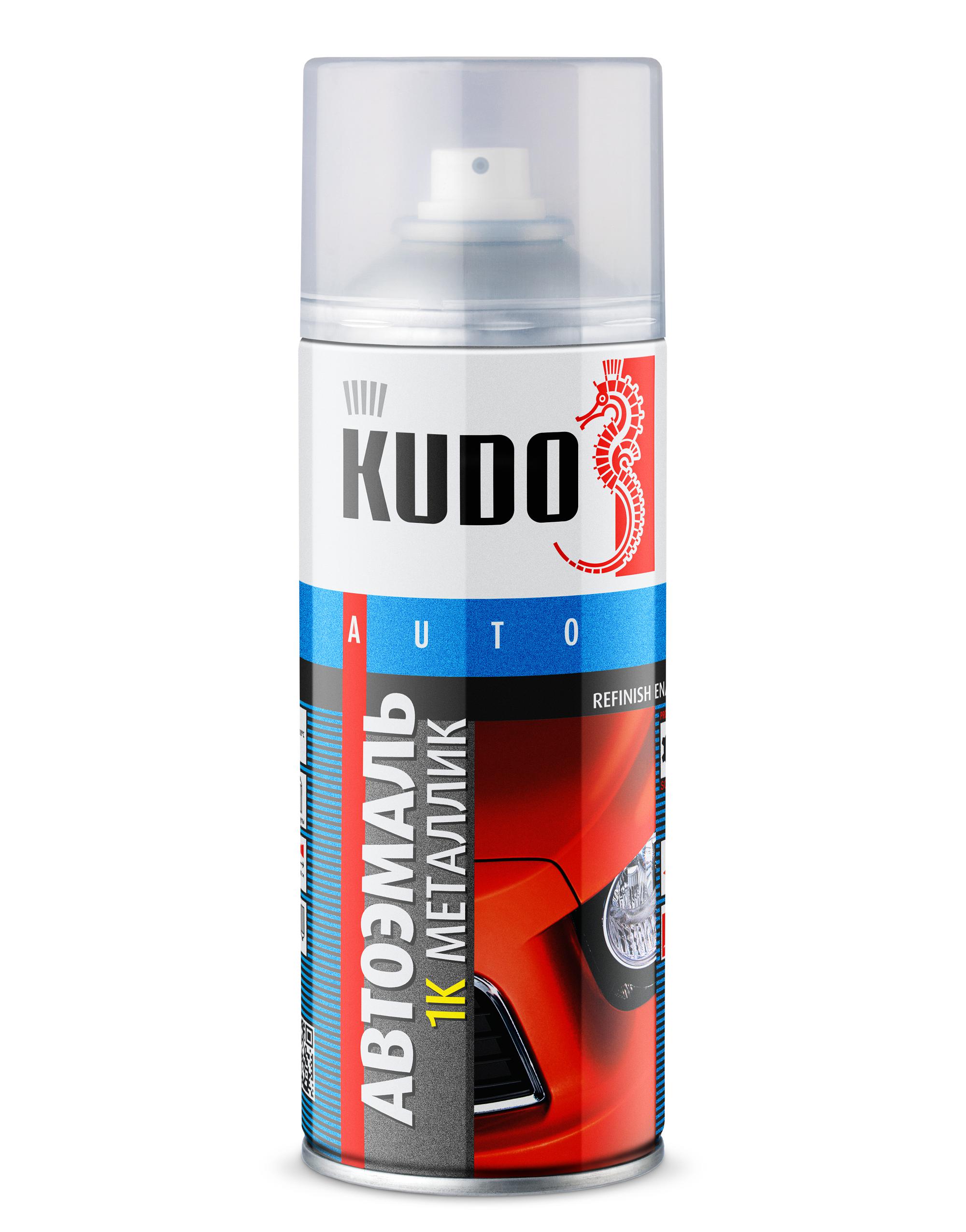KU41502 — 1K эмаль KUDO автомобильная ремонтная. Металлик ВАЗ: Дыня 502 KUDO