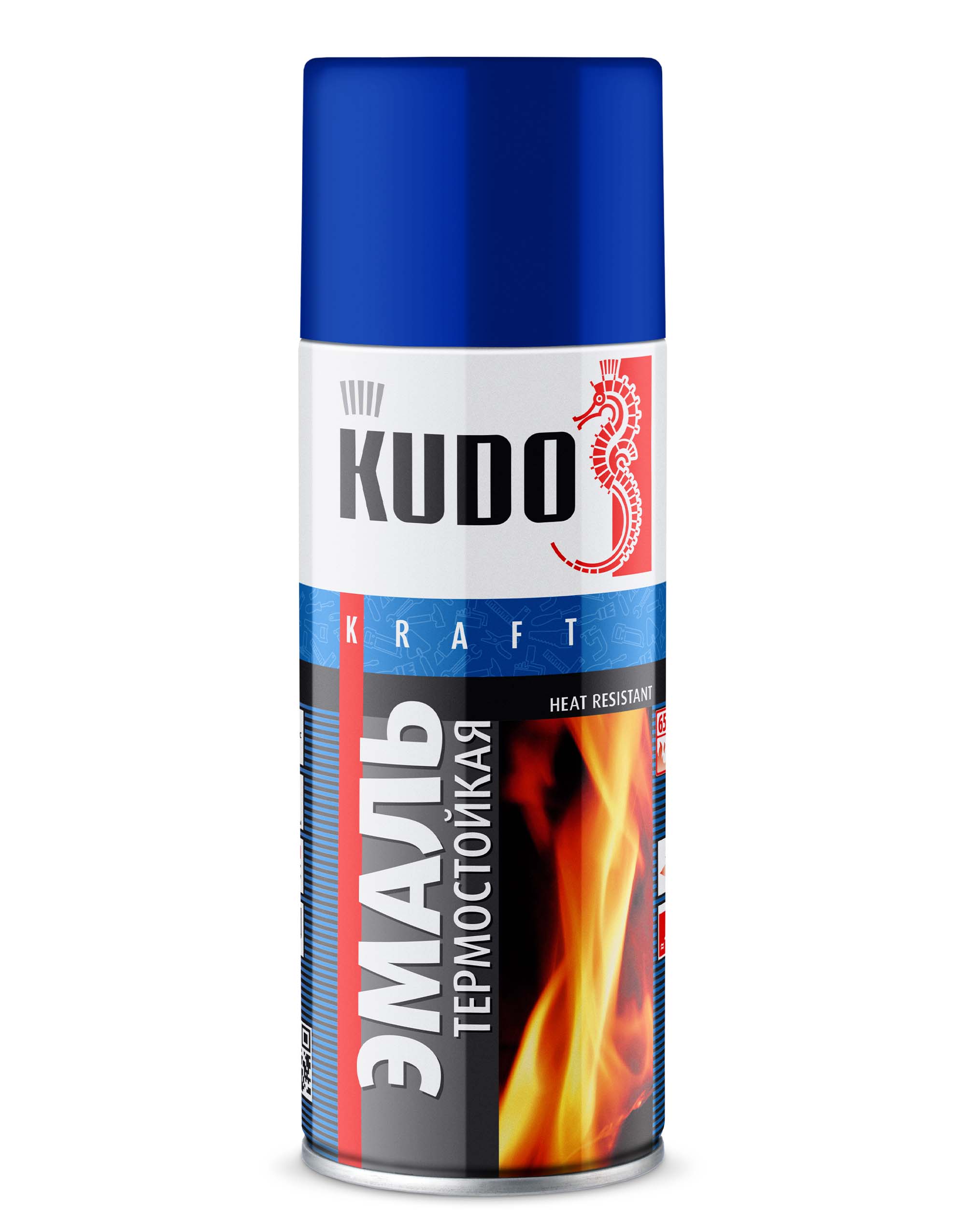 KU5004 — Эмаль термостойкая KUDO Синяя KUDO