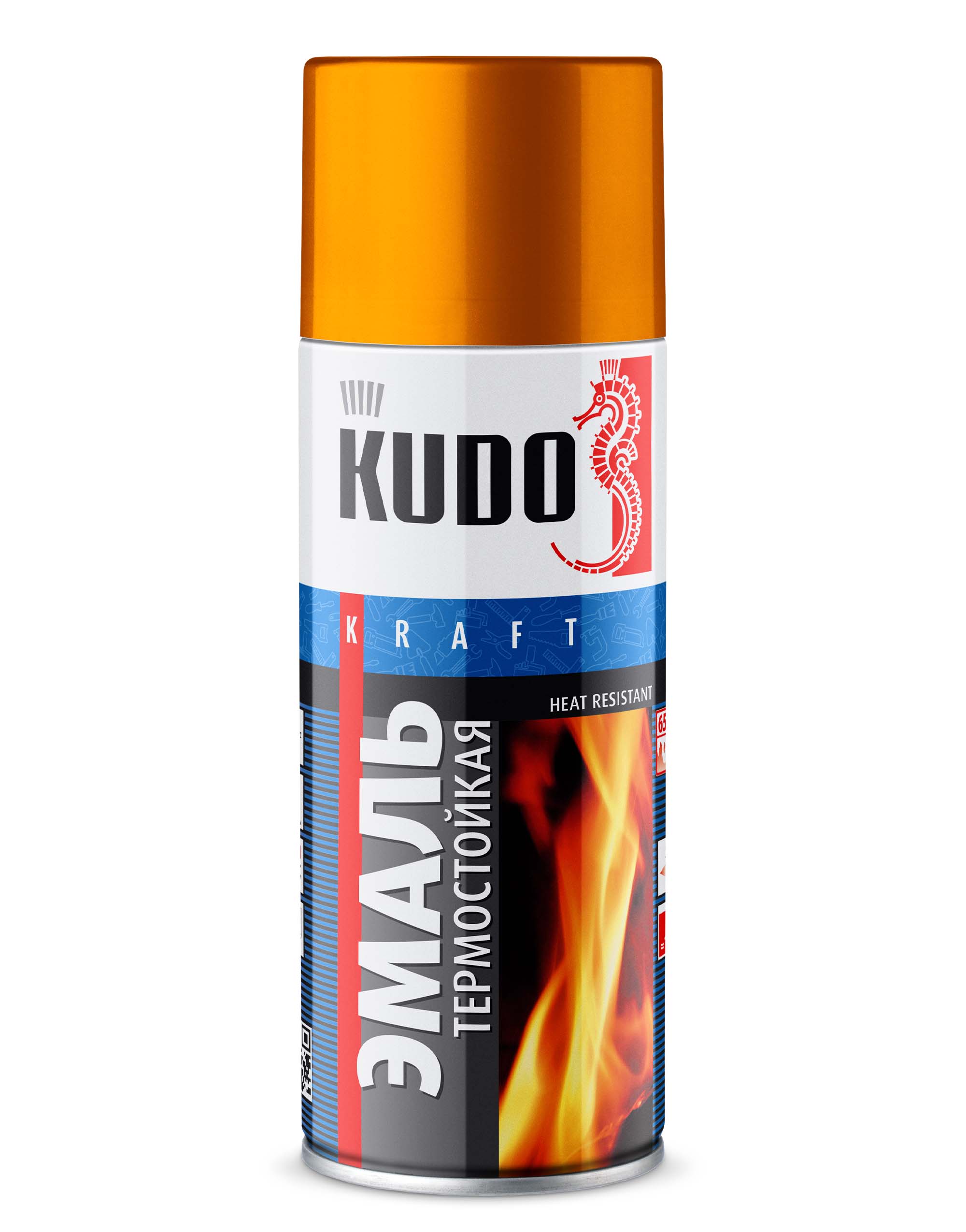 KU5007 — Эмаль термостойкая KUDO Золотая KUDO