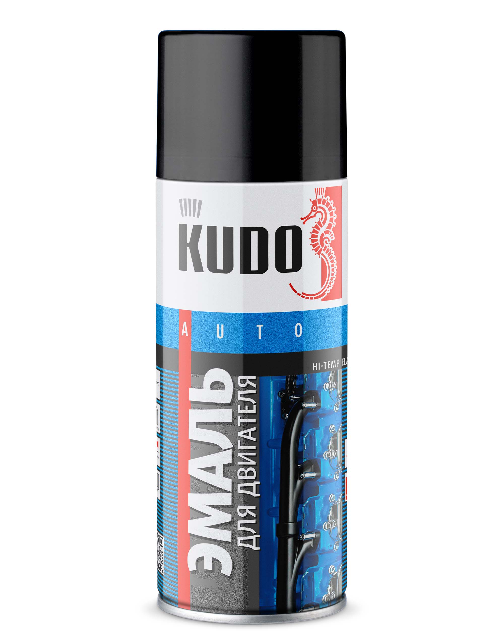 KU5131 — Эмаль для двигателя KUDO Чёрная KUDO