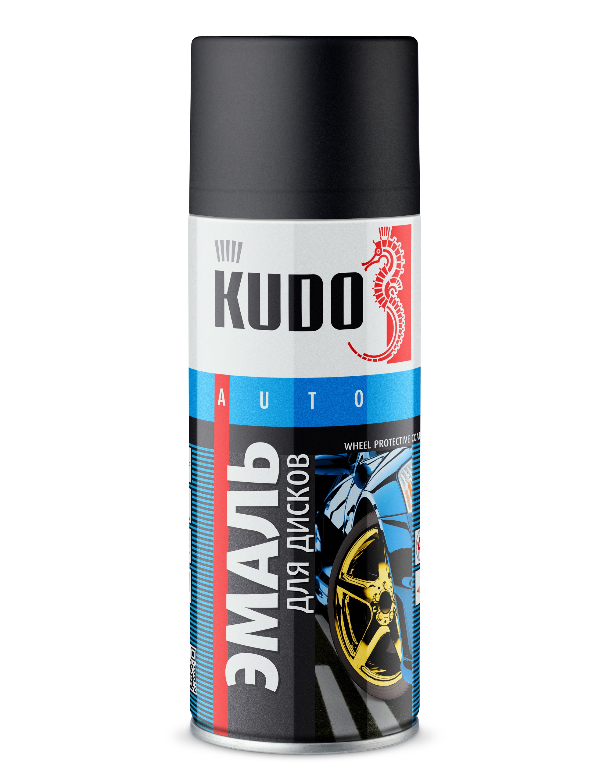 KU5206 — Эмаль для дисков KUDO Чёрная матовая KUDO