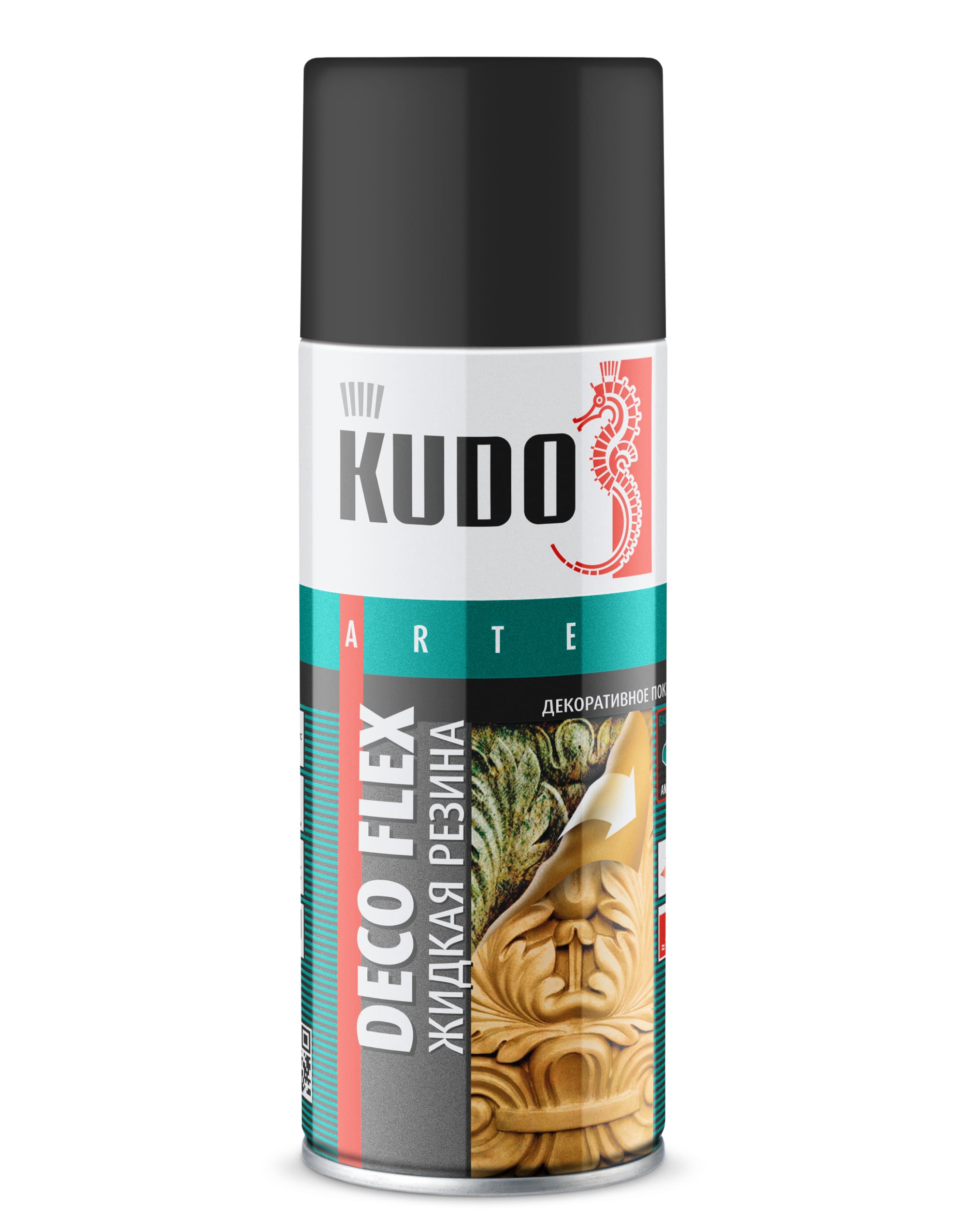 KU5302 — Жидкая резина KUDO DECO FLEX Чёрная KUDO