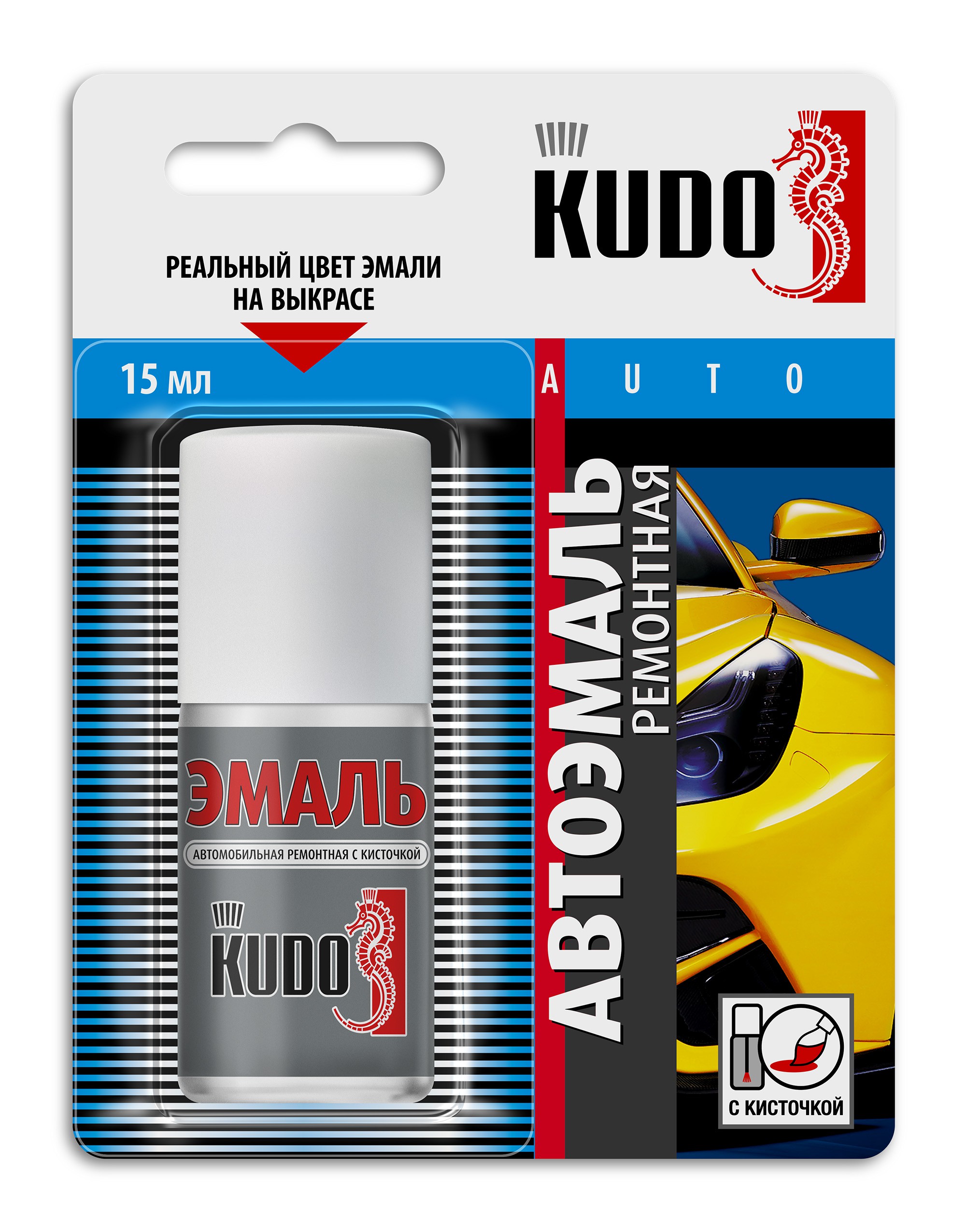 KU70180 — Эмаль автомобильная KUDO ремонтная с кисточкой ВАЗ: Гранат 180 KUDO