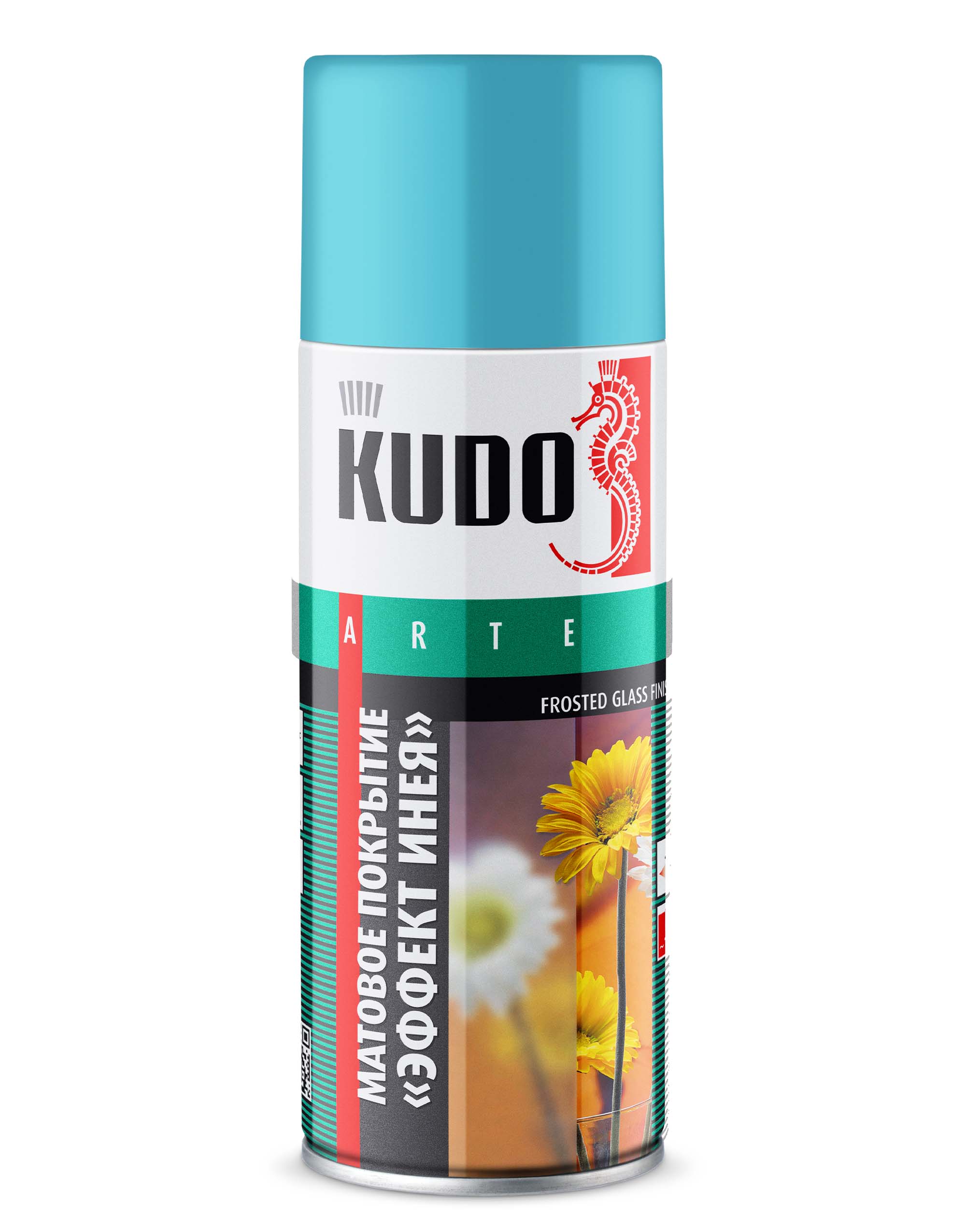 KU9032 — Декоративное покрытие для стекла KUDO «Эффект инея» Голубой KUDO