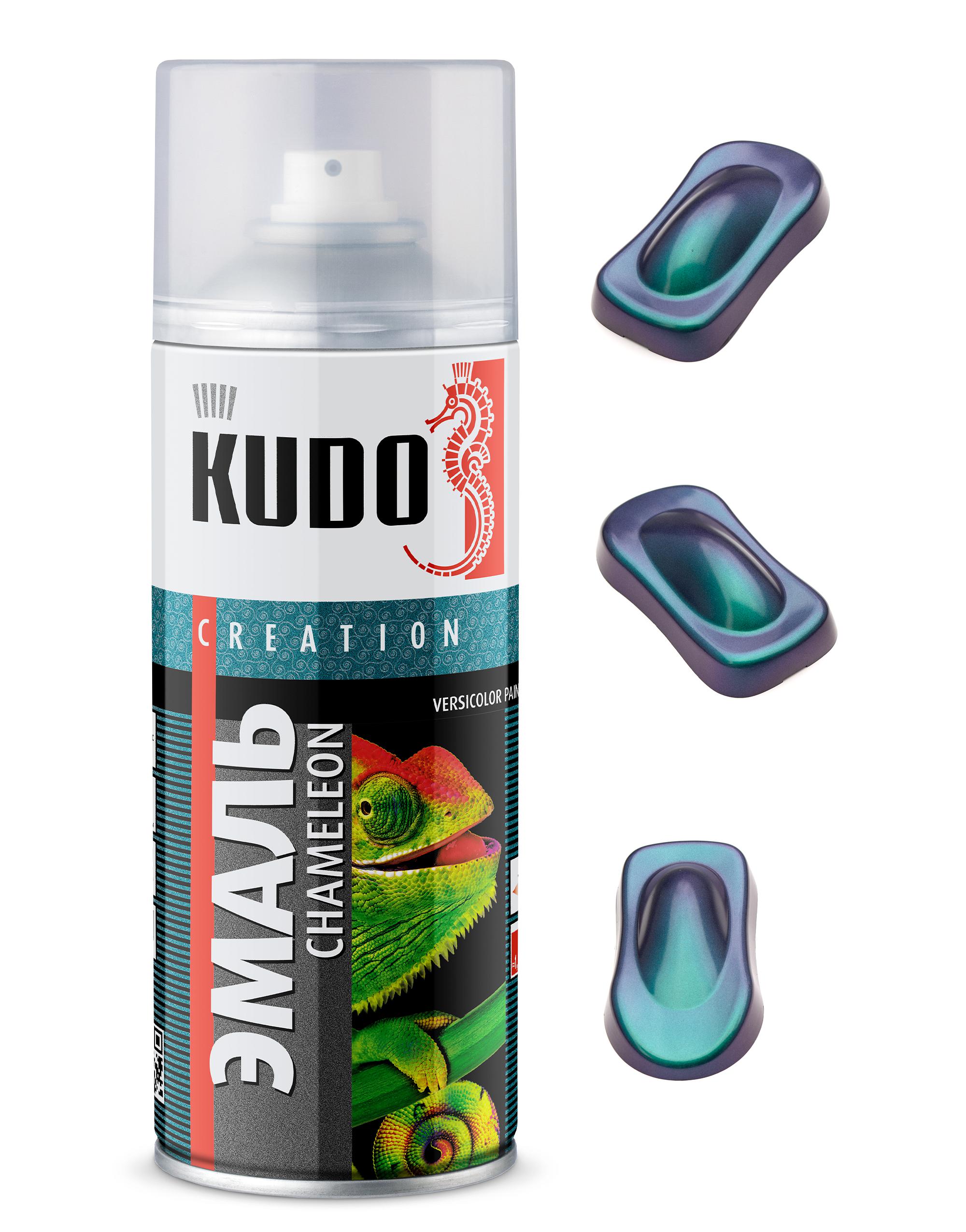 KUC2672 — Эмаль декоративная KUDO CHAMELEON Изумрудный фламинго KUDO