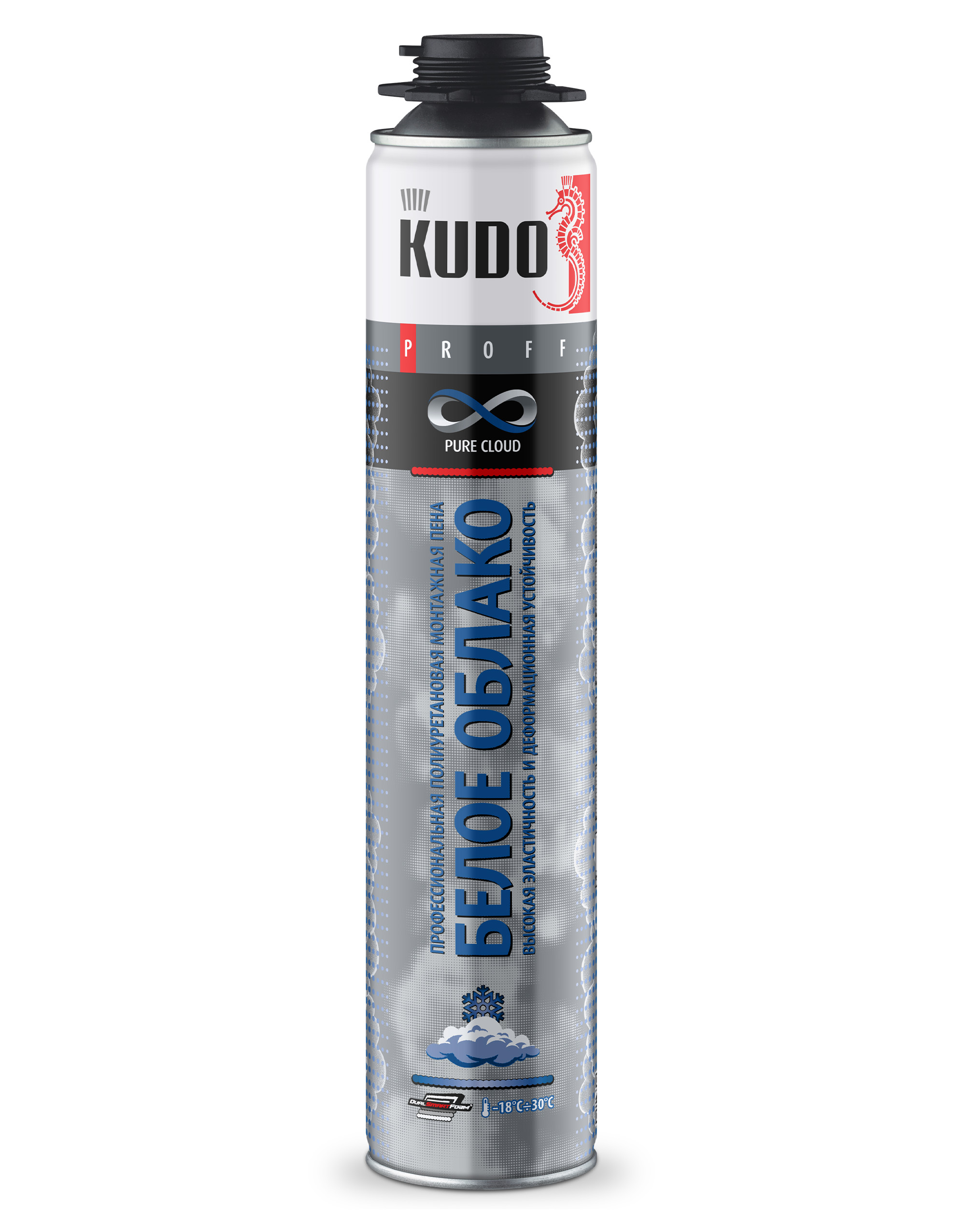 KUPP10W80 — Пена полиуретановая монтажная профессиональная KUDO PROFF PURE CLOUD зимняя KUDO