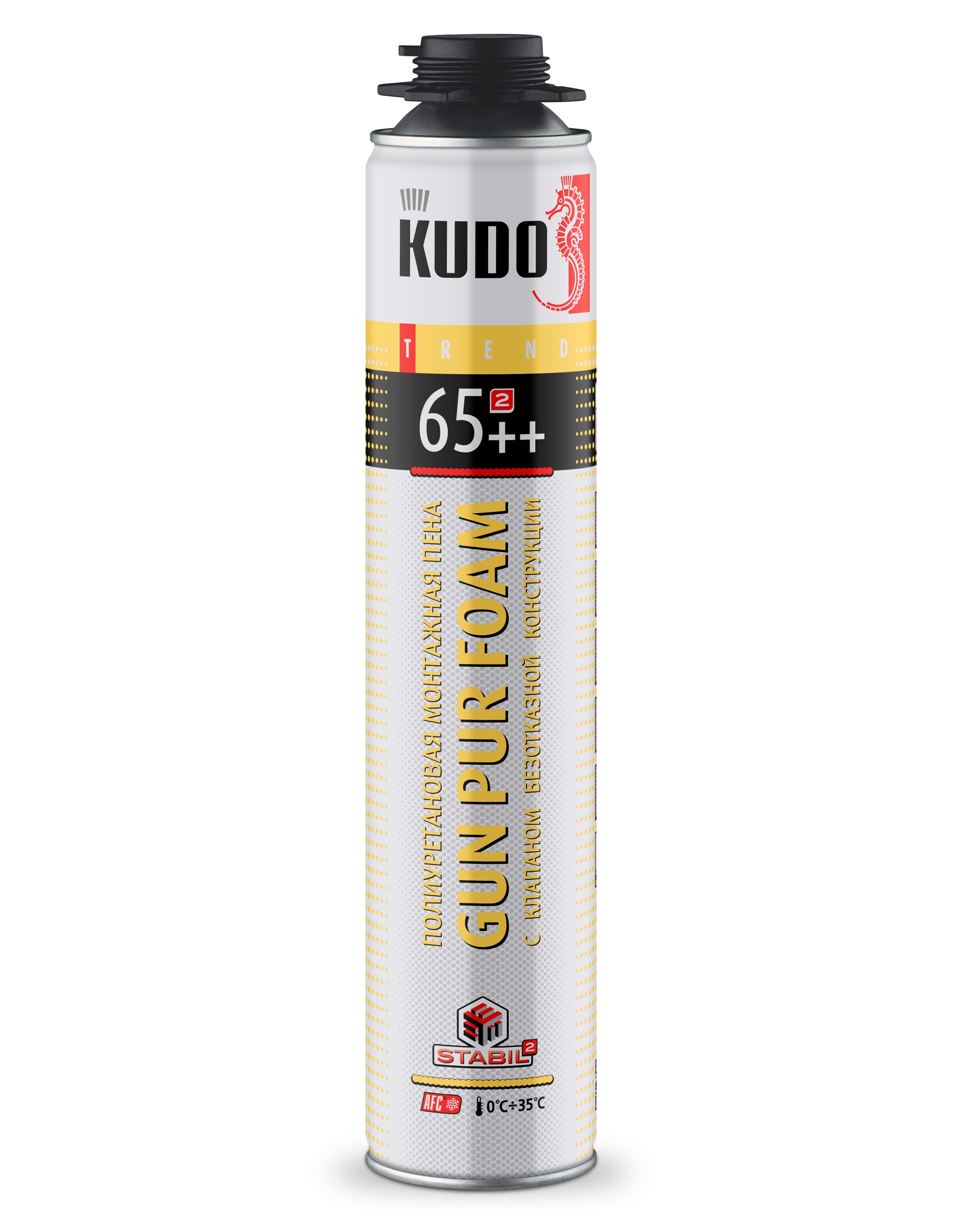 KUPT10S65 — Пена полиуретановая монтажная профессиональная KUDO TREND 65 KUDO