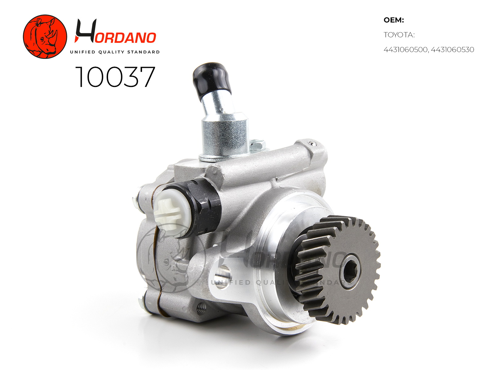 10037 — Насос ГУР\ TOYOTA LAND CRUISER (_J20_) (давление 10±0.5MPA) HORDANO