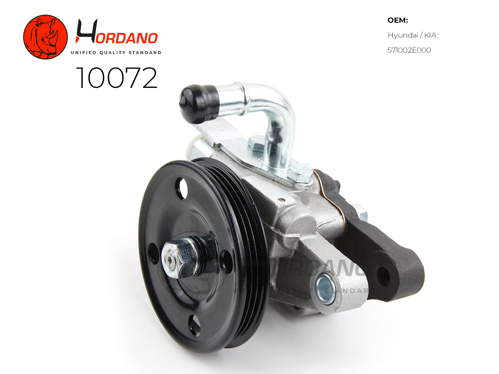 10072 — Насос ГУР KIA SPORTAGE (JE) HORDANO