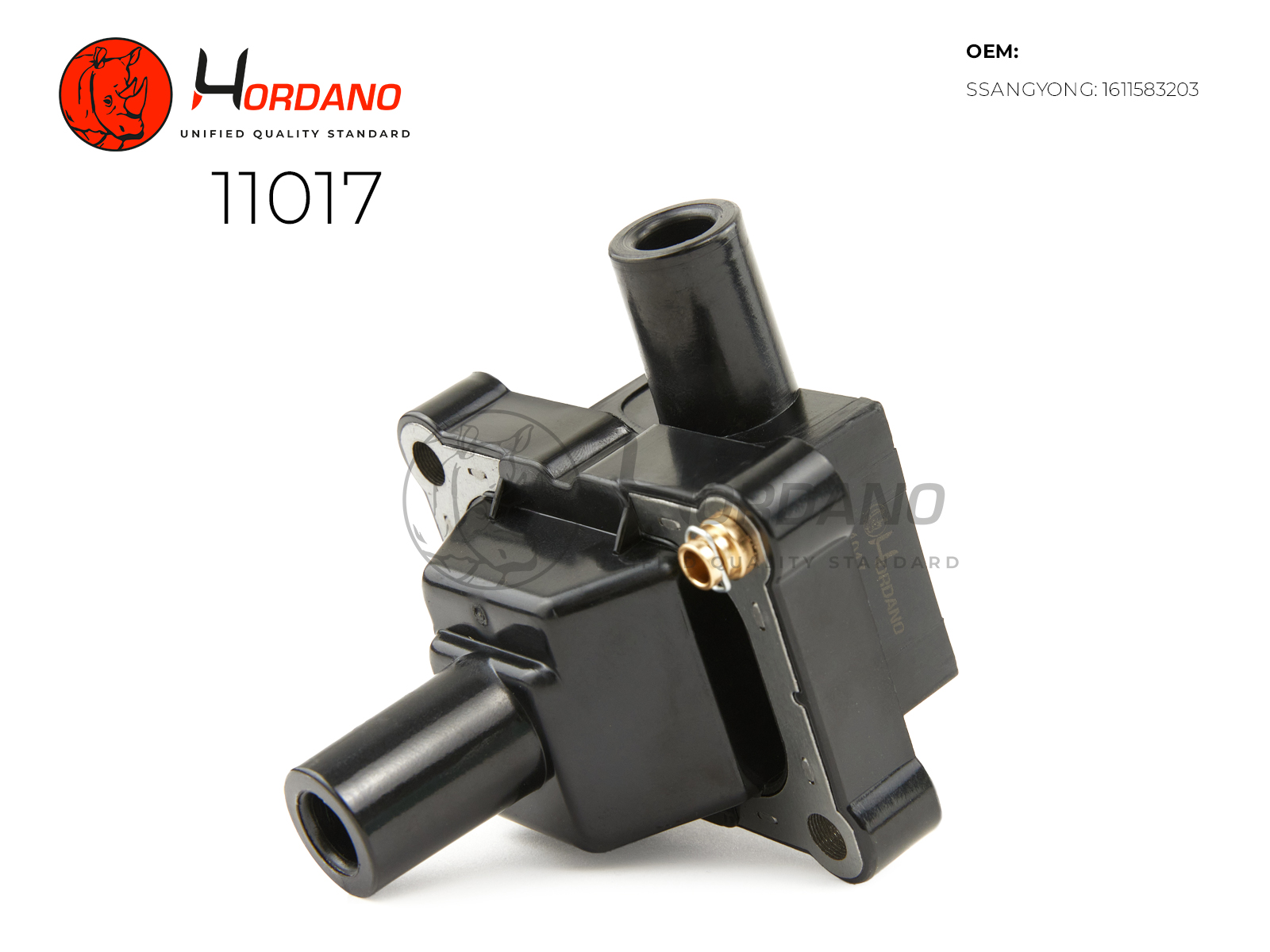 11017 — Катушка зажигания\ SSANGYONG KYRON 05,05- 2,3 HORDANO