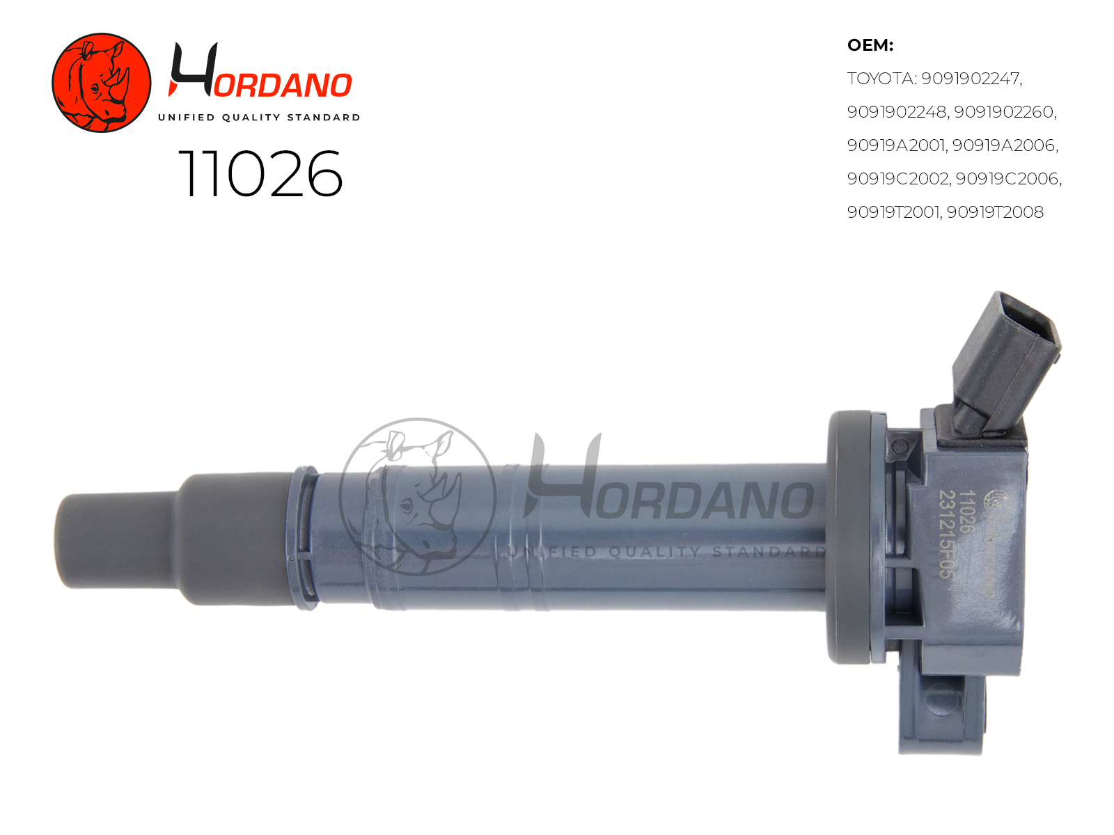 11026 — Катушка зажигания\ TOYOTA LAND CRUISER (J12) 09.02-10 4.0 (GRJ120W, GRJ121W) HORDANO