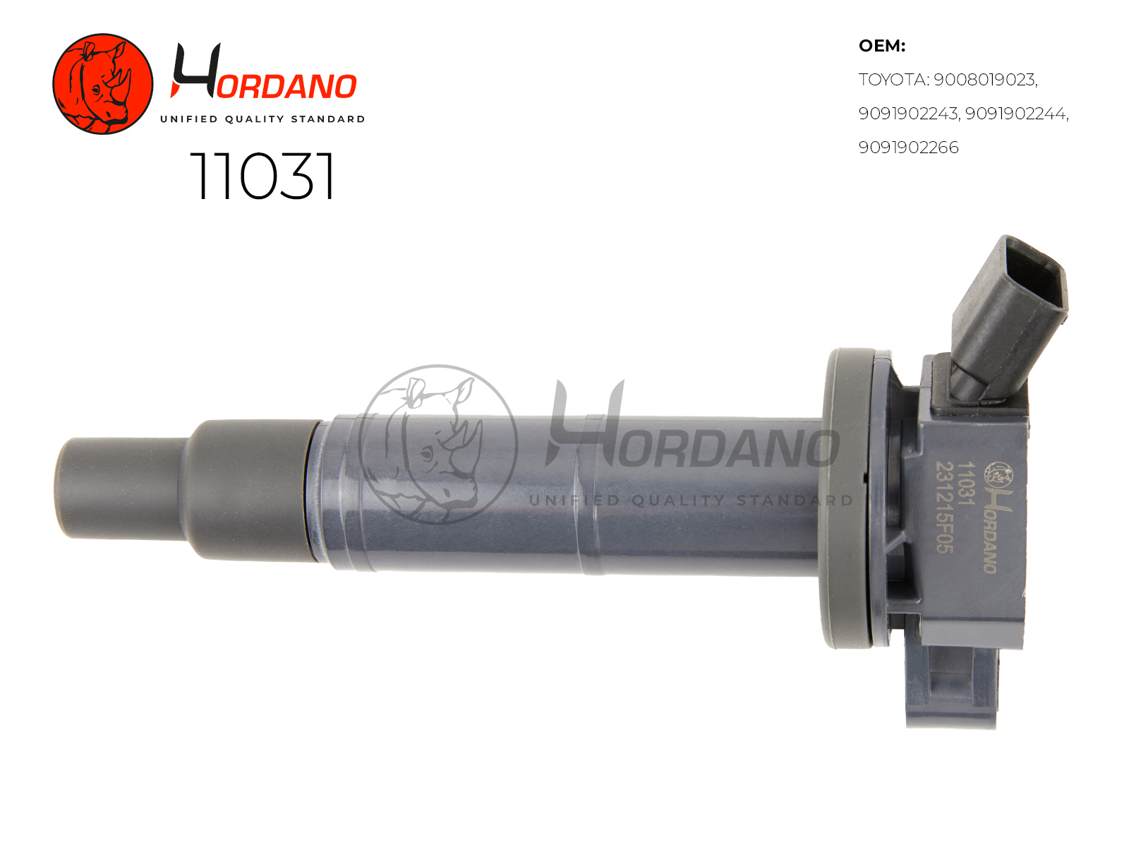 11031 — Катушка зажигания\ TOYOTA CAMRY (ACV30) 08.01-01.06 2.4 VVT-i HORDANO