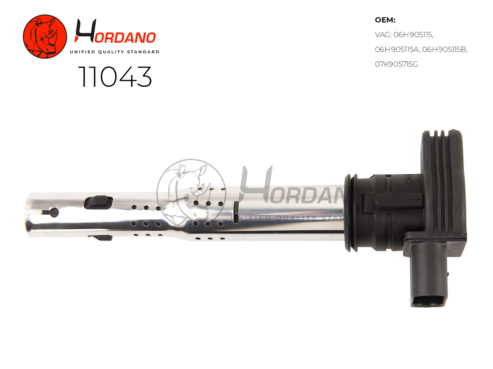 11043 — Катушка зажигания\ AUDI A6 (4G2, C7) 11,10- 2.0 TFSI HORDANO