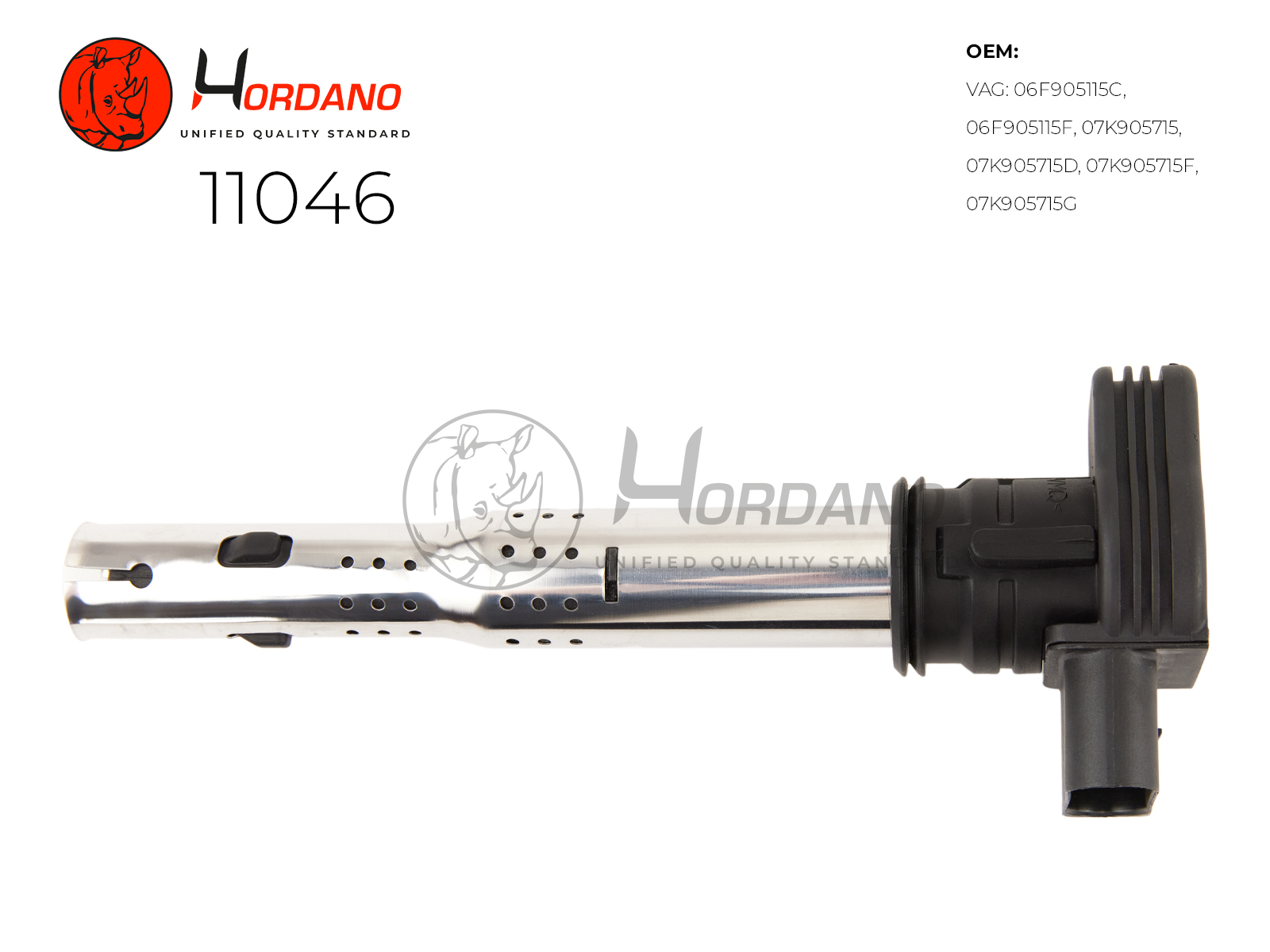 11046 — Катушка зажигания\ AUDI A4 (8K2, B8) 11,07- 1,8 HORDANO