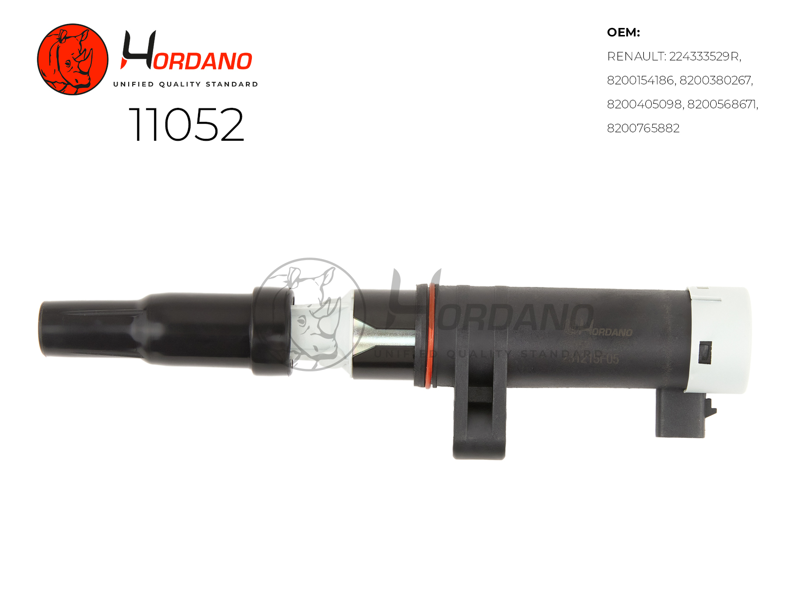11052 — Катушка зажигания\ RENAULT MEGANE III (BZ0_) 11.08- 1,6 HORDANO