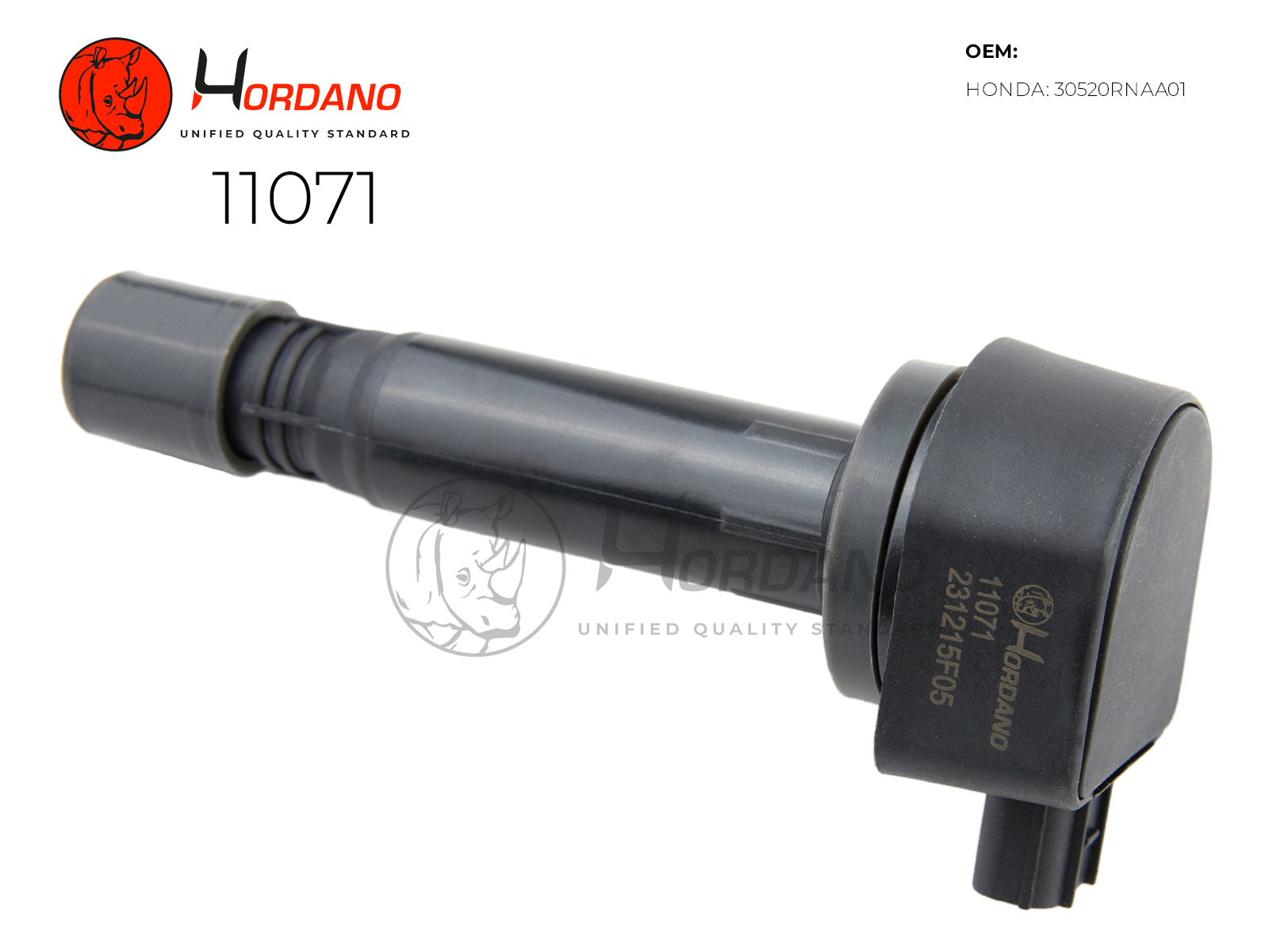 11071 — Катушка зажигания\ HONDA CIVIC VII (FK_,FN_) 09,05- 1,8 HORDANO