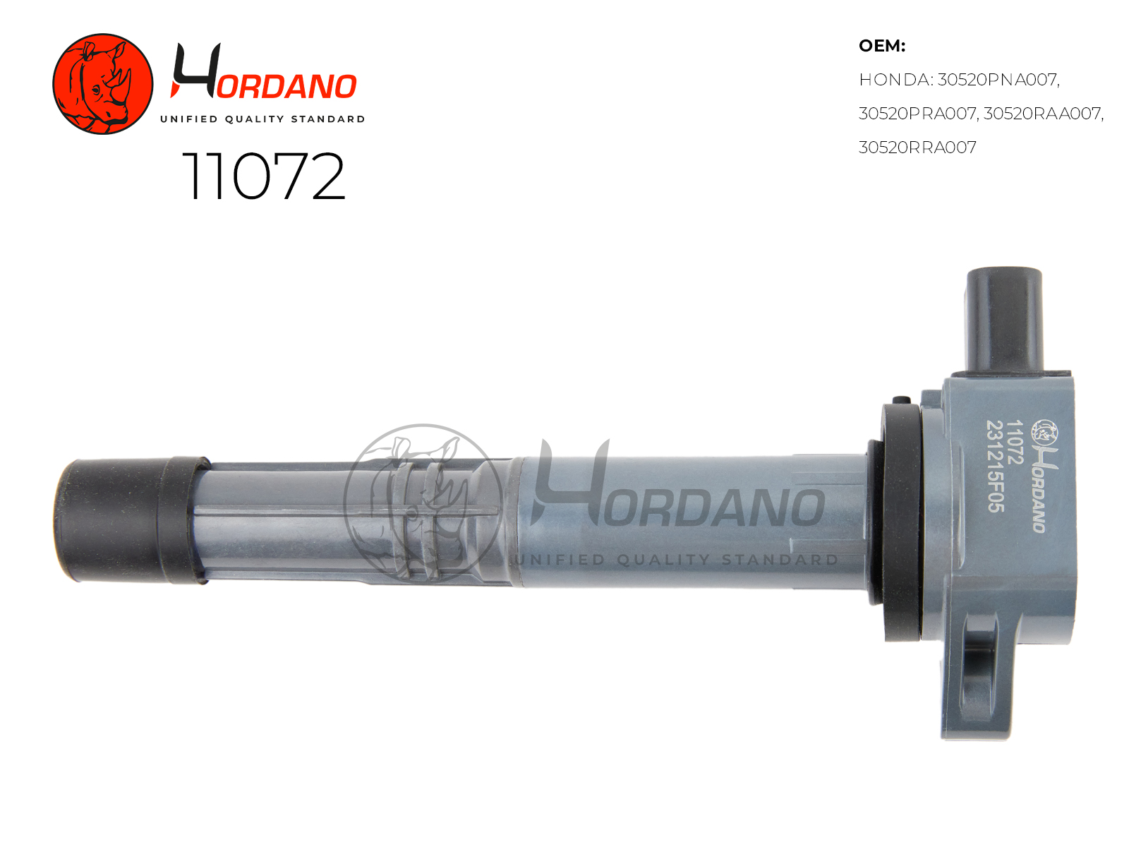 11072 — Катушка зажигания\ HONDA ACCORD IX 07.08- 2.4 (CU2) HORDANO