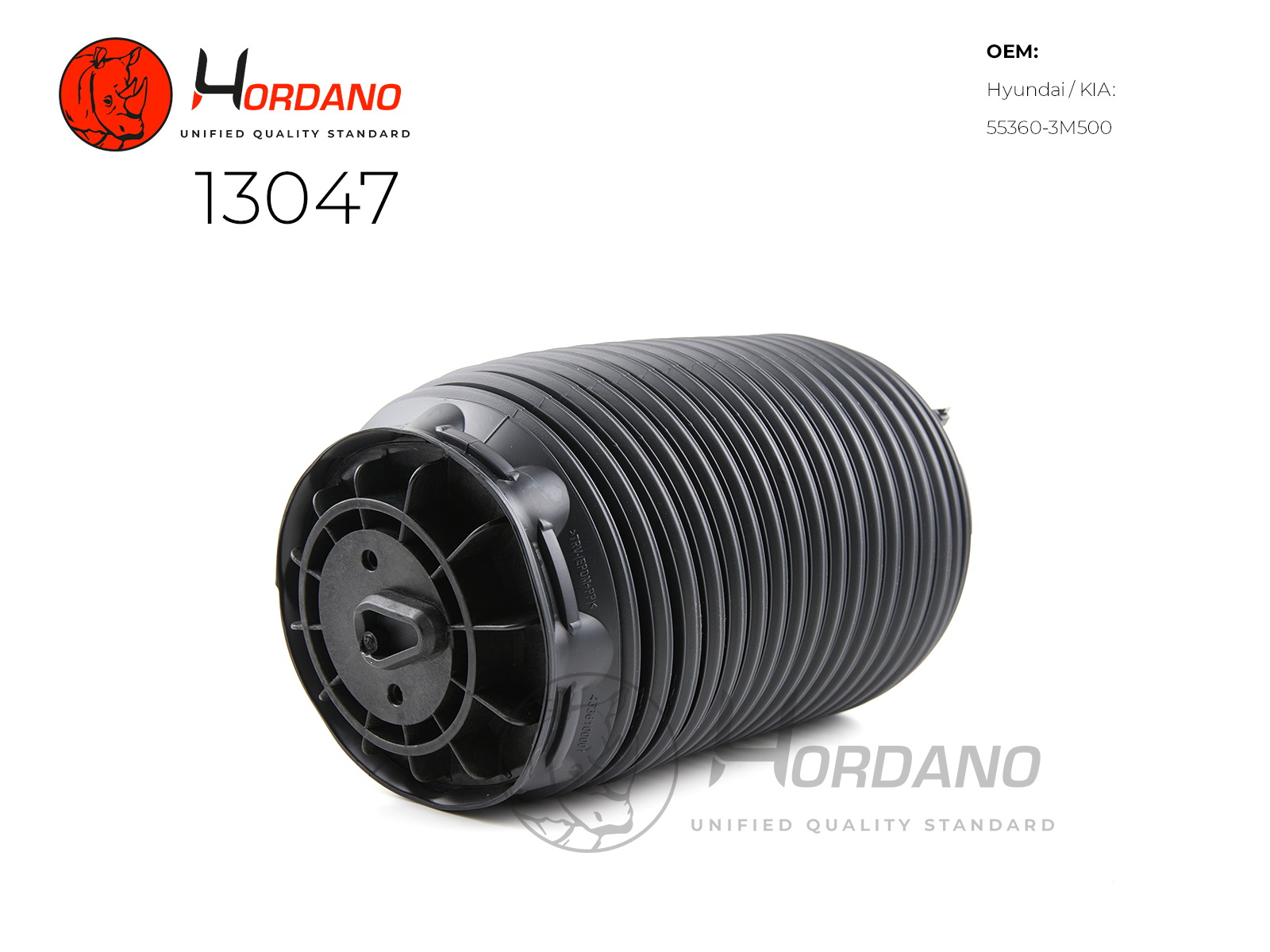 13047 — Пневмоподушка задний, правый\ HYUNDAI EQUUS (2009-2016) HORDANO